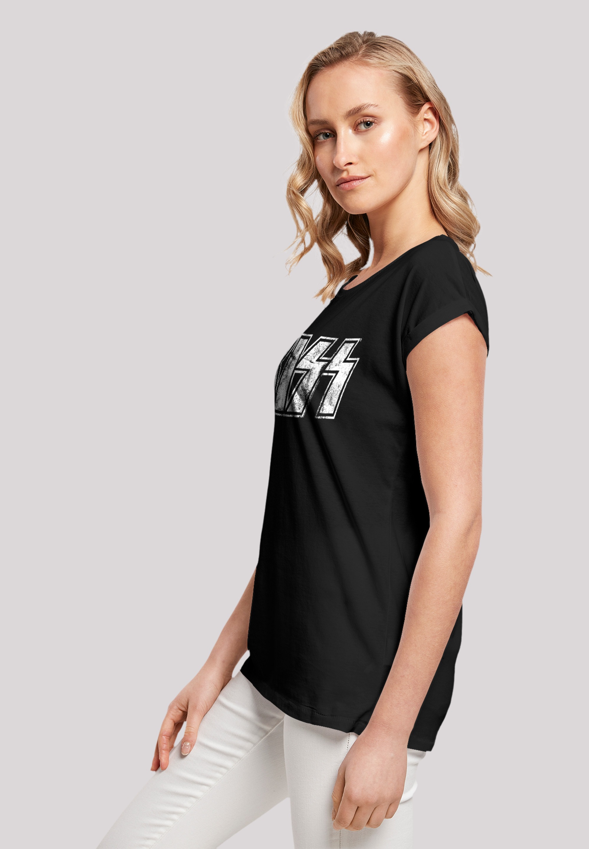 F4NT4STIC T-Shirt »Kiss Rock Band Vintage Logo«, Premium Qualität, Musik, By Rock Off