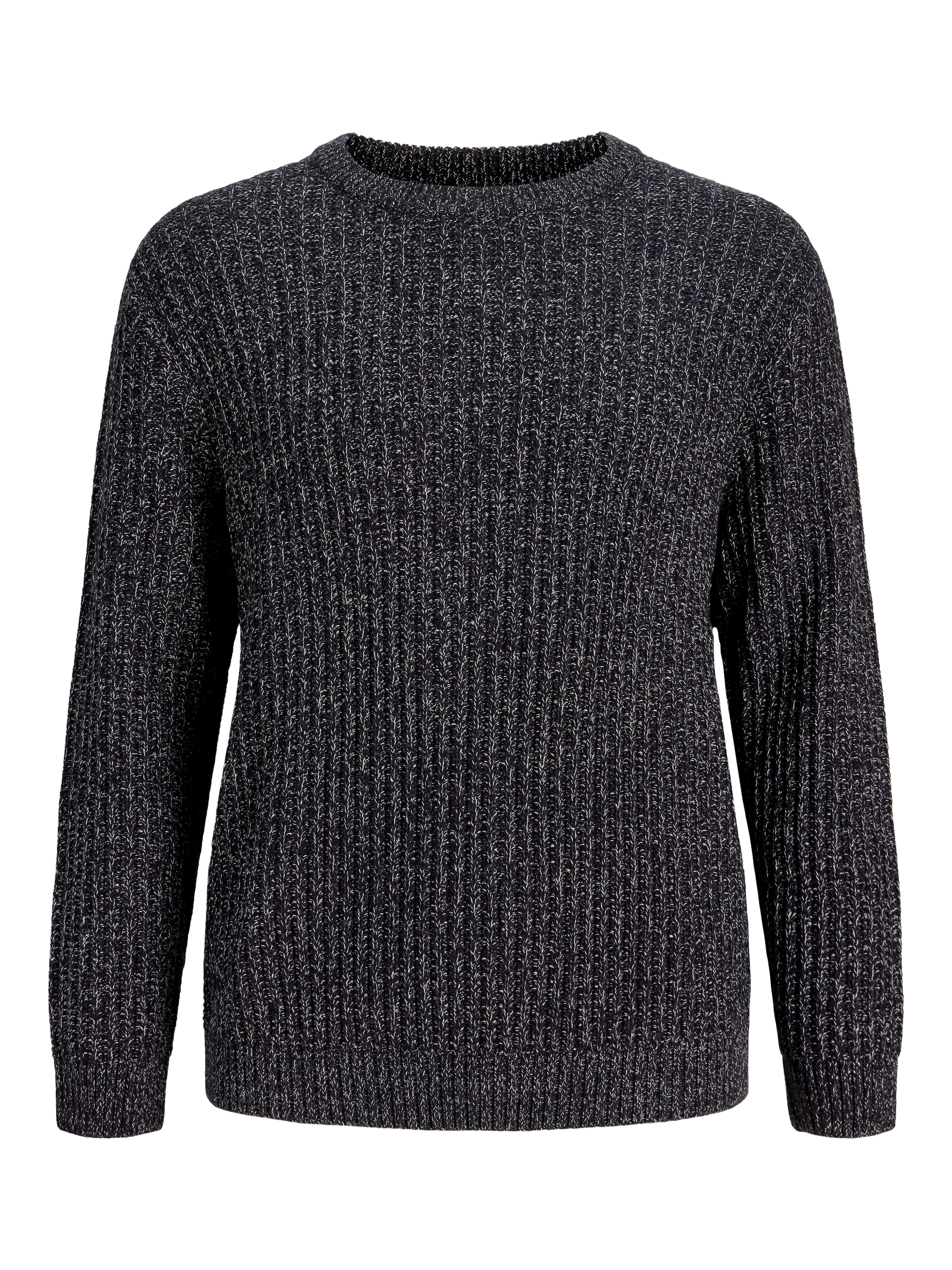 Jack & Jones PlusSize Rundhalspullover »JJJAXON KNIT CREW NECK PLS« Materialmix, locker geschnitten