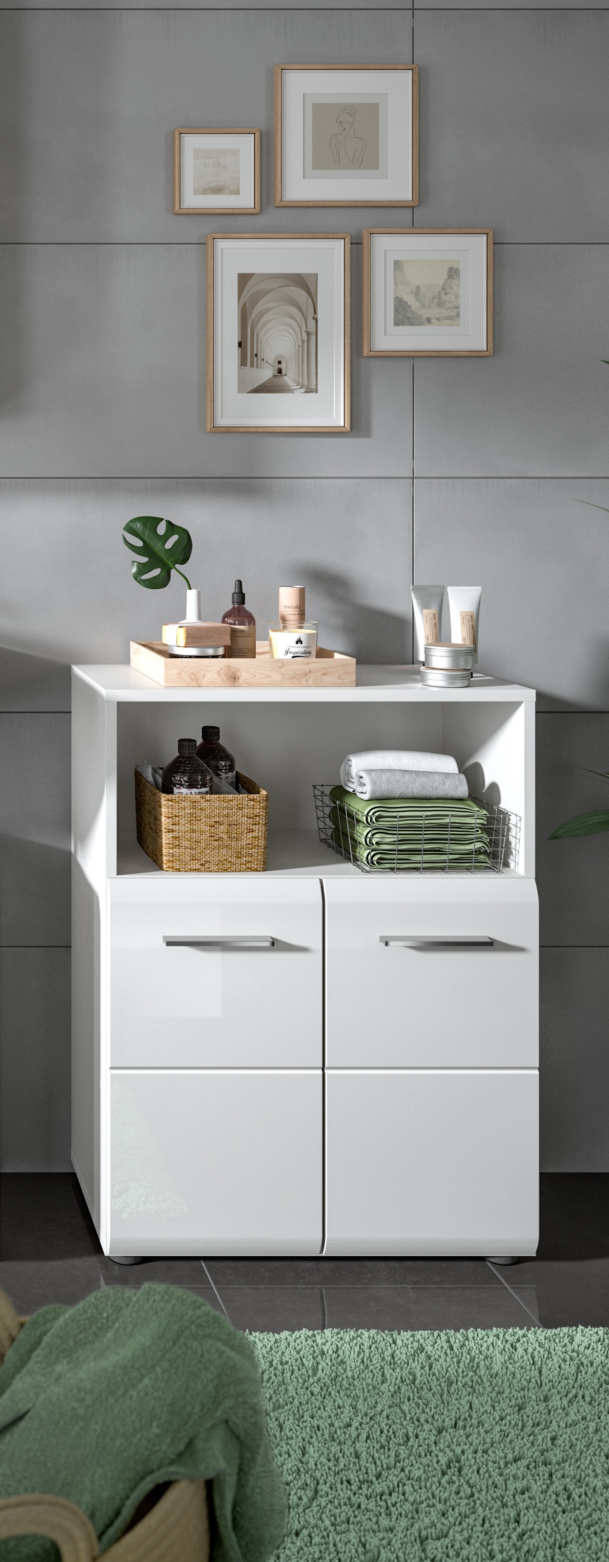 welltime Stauraumschrank "FLORENZ, TOPSELLER, Breite 60 cm, 2 Türen, 1 Fach günstig online kaufen