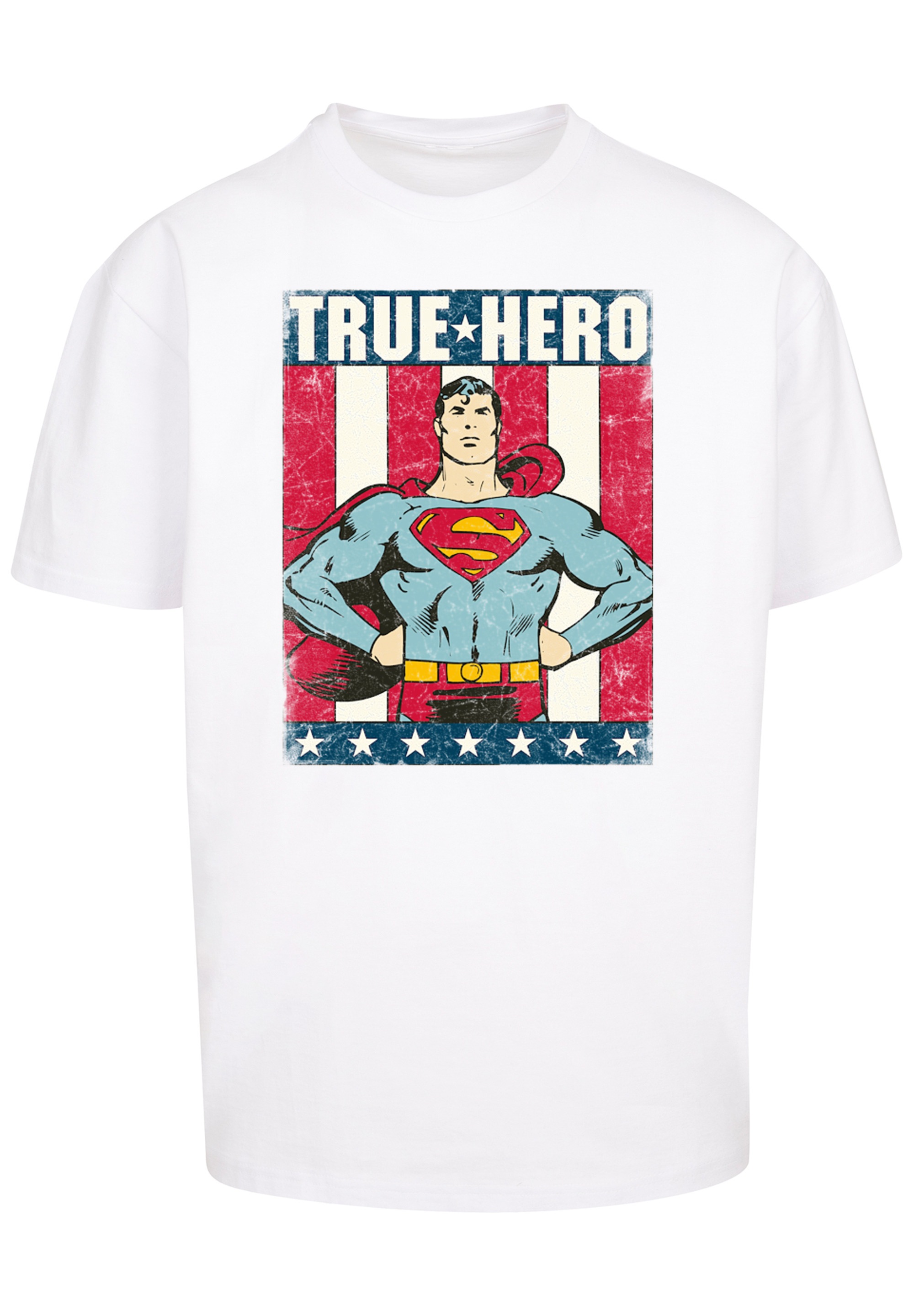 F4NT4STIC T-Shirt »Superman Superheld True Hero« Print