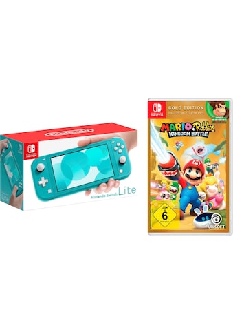 Nintendo Switch Spielekonsole »Lite«, inkl. Mario + Rabbids Kingdom Battle Gold Edit. kaufen