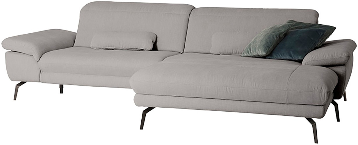 Die PlanBar Ecksofa »MP-IN22025 L-Form«, mit Kopfteilverstellung, wahlweise mit motorischem Canape