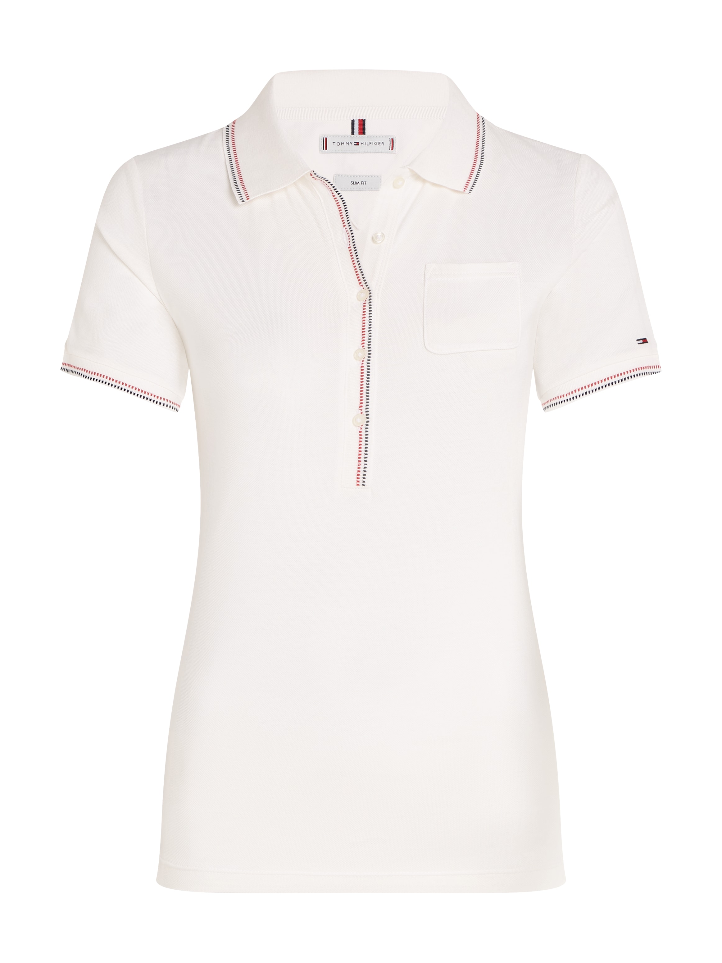 Tommy Hilfiger Curve Poloshirt "CRV SLIM RWB TIPPING POLO 1/2SLV", Große Gr günstig online kaufen