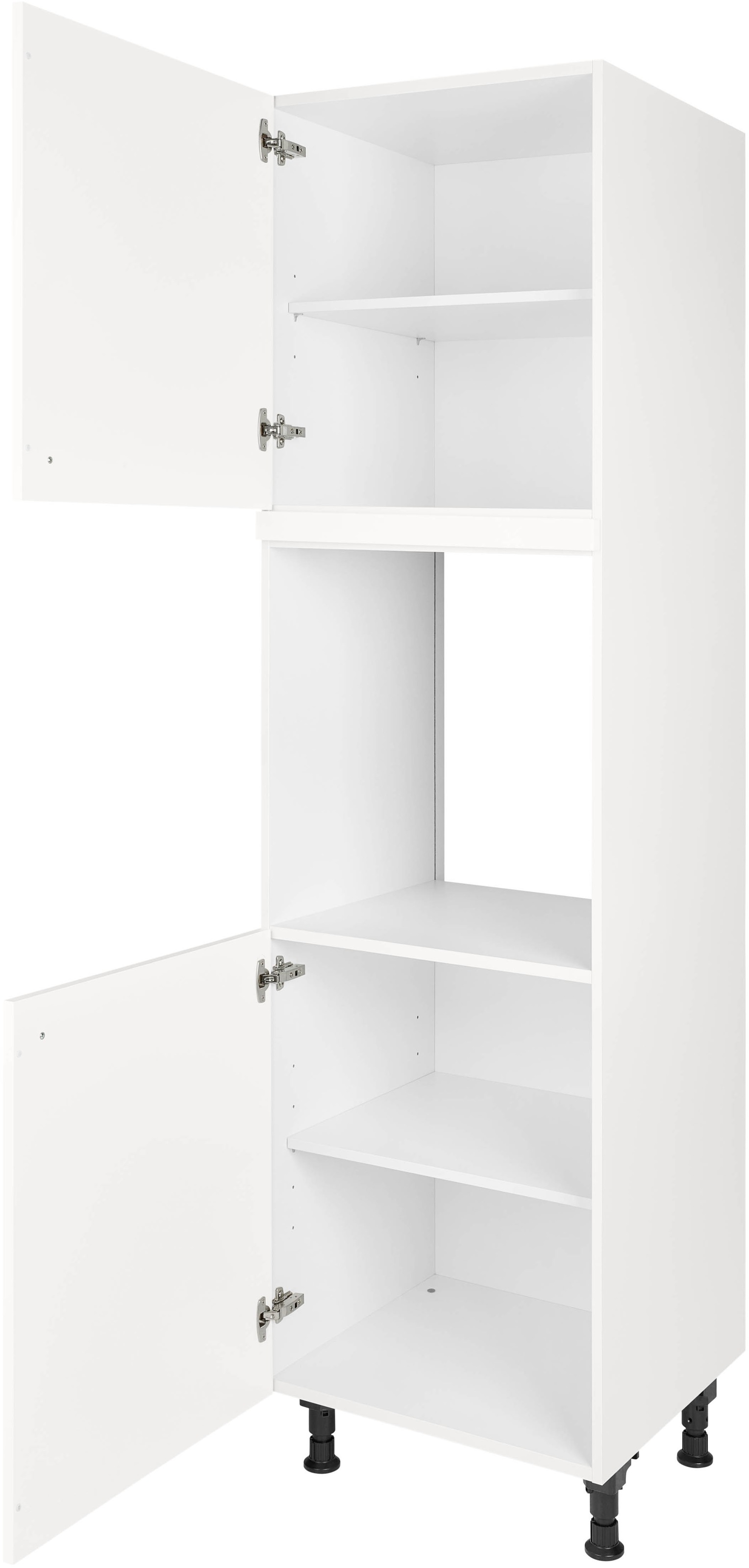 nobilia® Herdumbauschrank »"Cascada", Ausrichtung wählbar, mit zwei zusätzlichen Türen,«, vormontiert, Breite/Höhe: 60/167,8 cm
