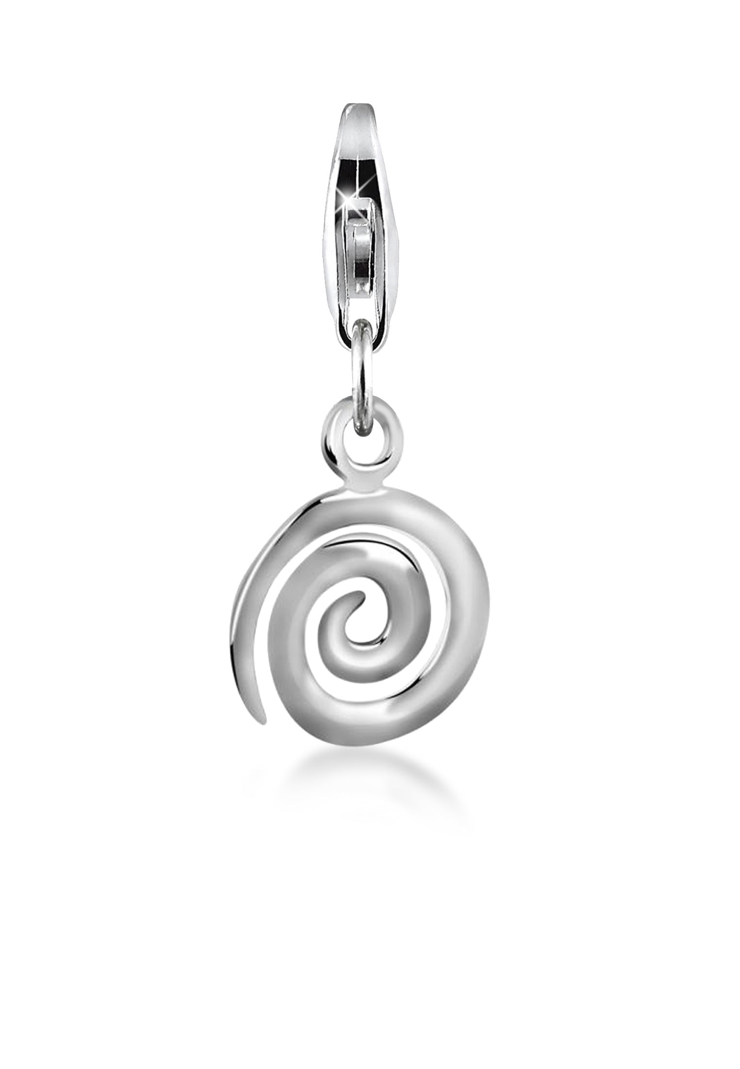 Nenalina Charm-Einhänger »Spirale Geo Kreis Charm rund 925 Silber«