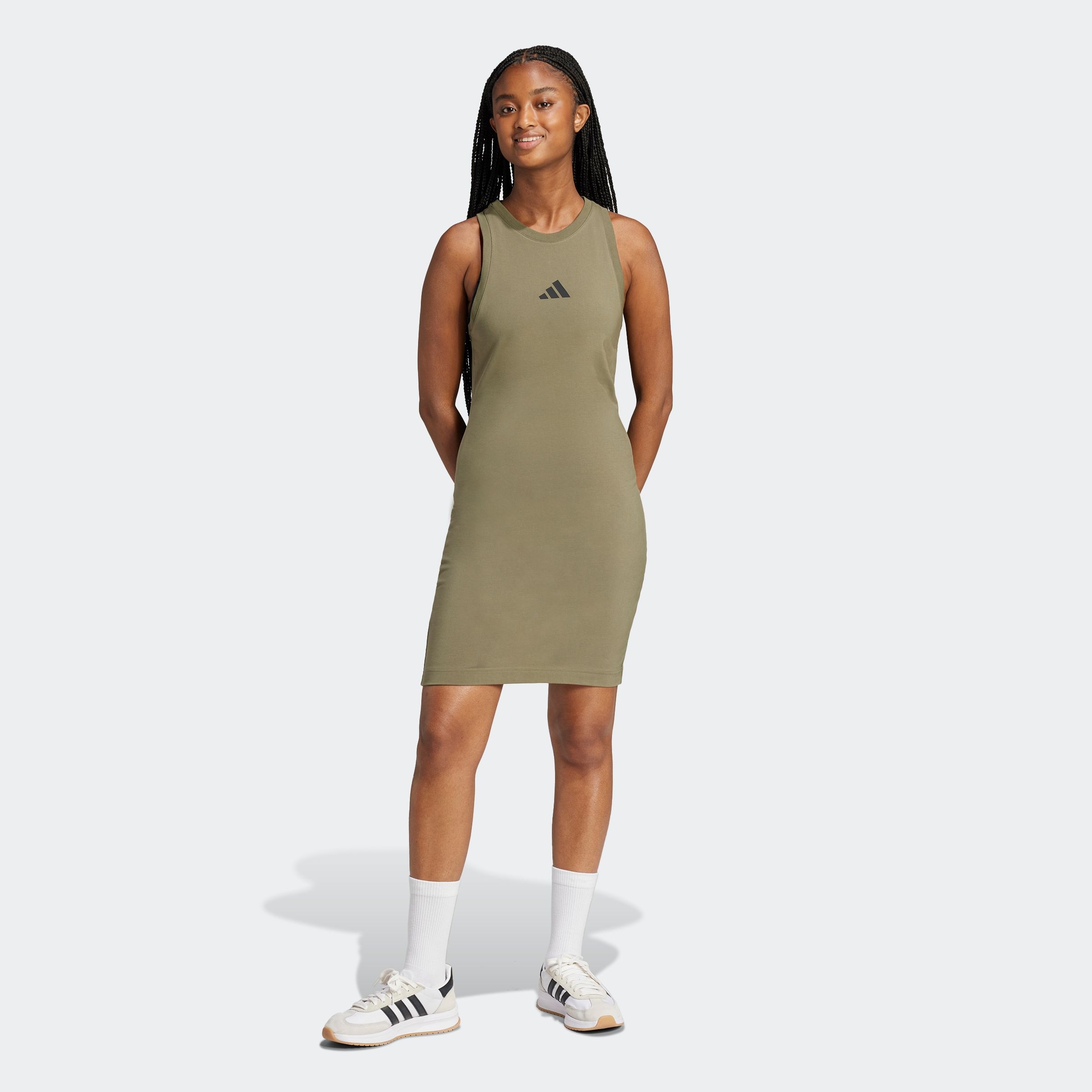 adidas Sportswear Shirtkleid »W FI SL DRESS«, (1 tlg.)