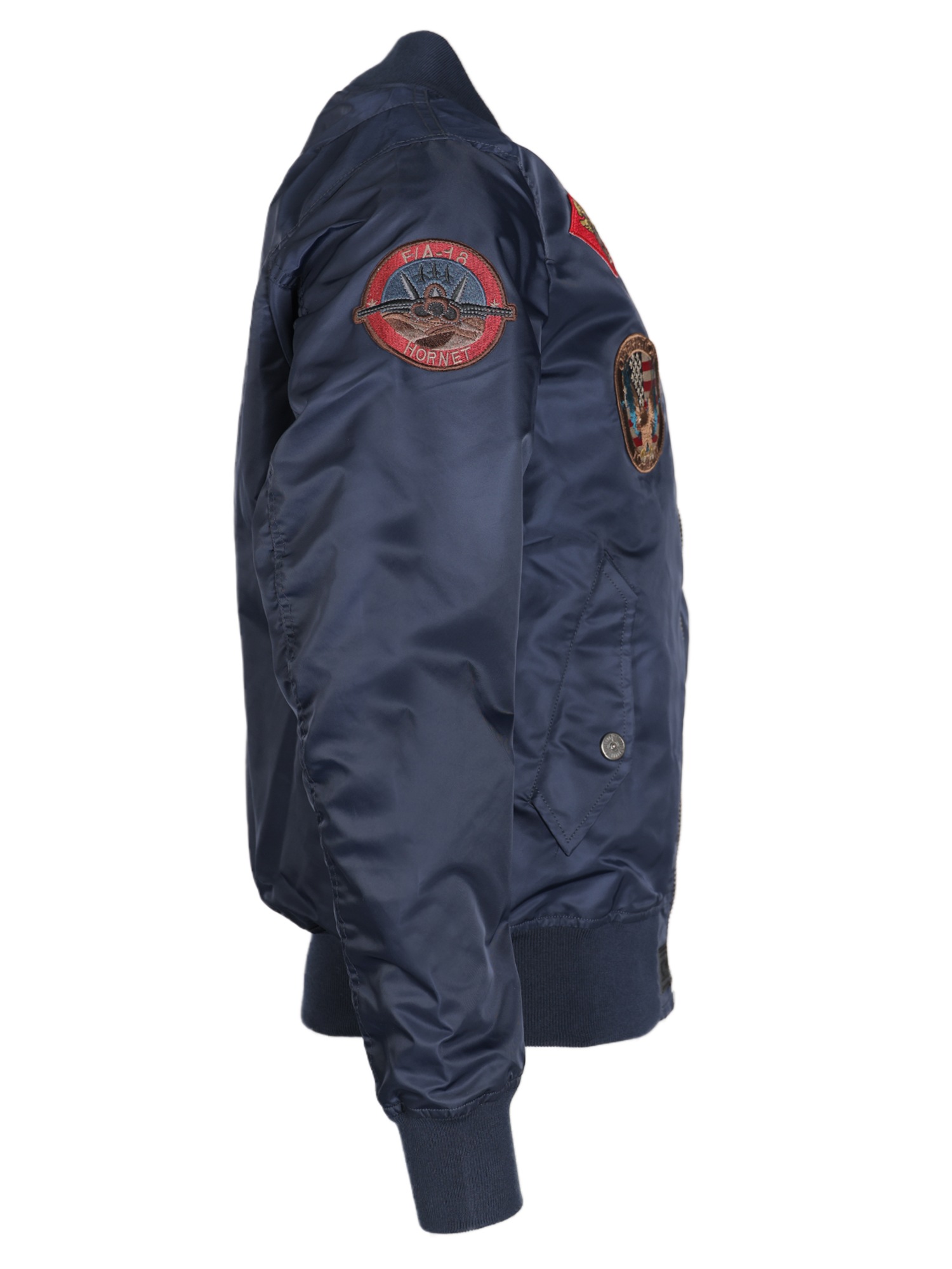 Bomberjacke TOP GUN "TG2024001", Herren, Gr. 3xl, blau (navy), Oberstoff: 100% Nylon ; Futter: 100% Polyester; Strick: 100% Polyester; Kragen: 100% Polyester, Jacken Bomberjacke 2