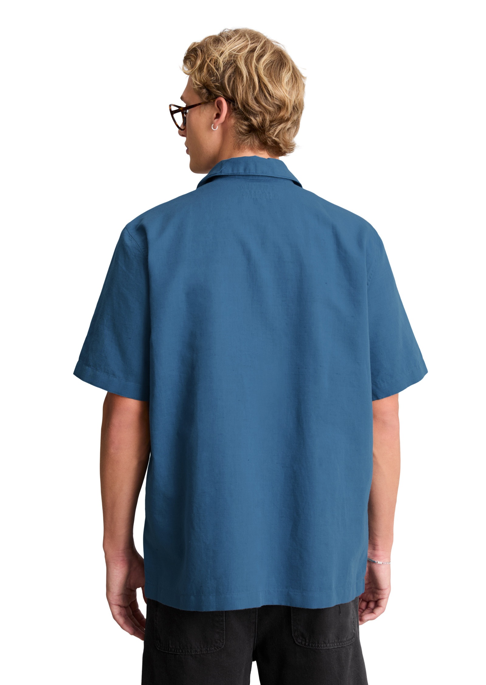 Marc O'Polo DENIM Kurzarmhemd »aus Leinen und Bio-Baumwolle«