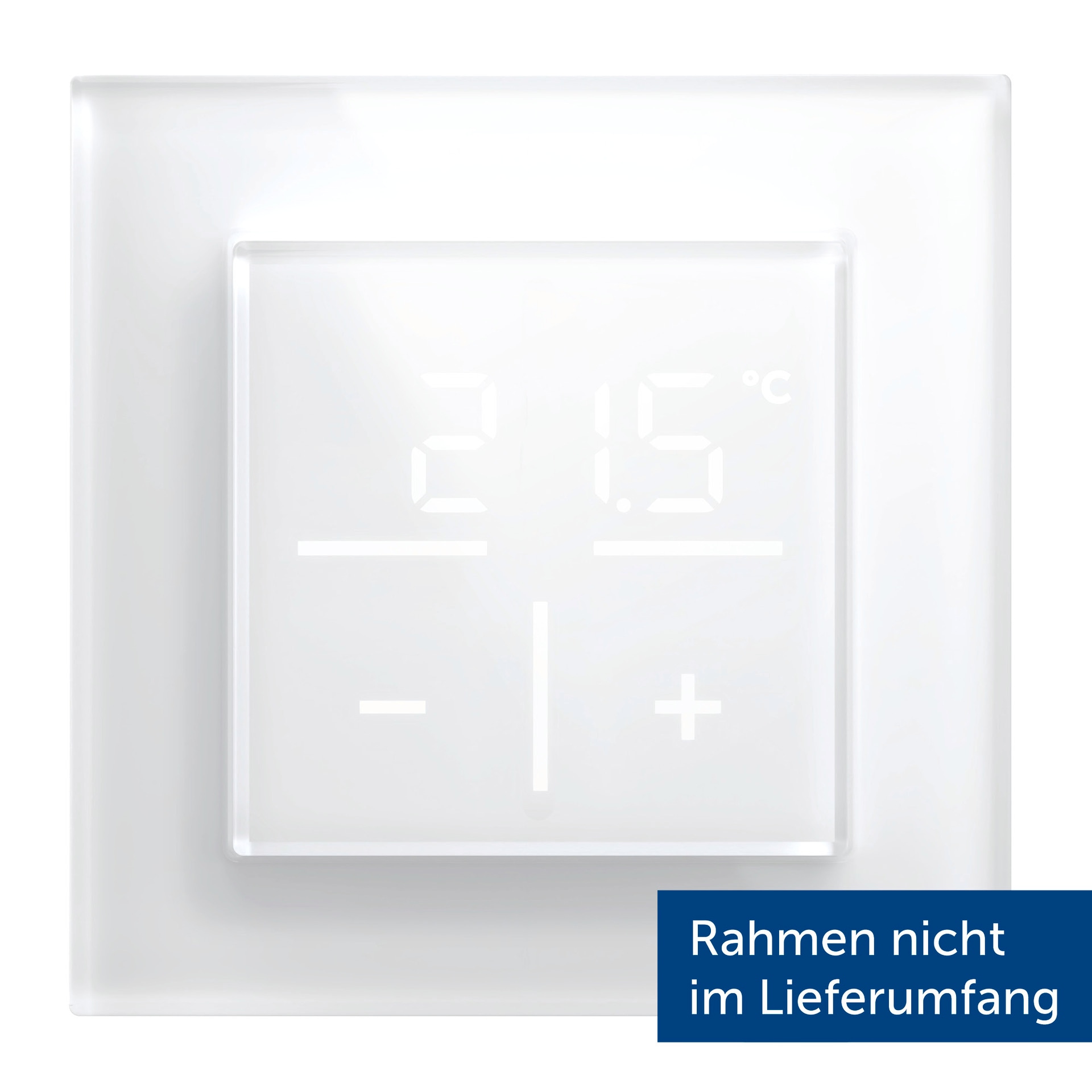 HOMEMATIC IP Smart-Home-Zubehör "Glas-Wandthermostat", B:12,5cm H:5cm T:12,5cm, weiß, Smart-Home-Stationen