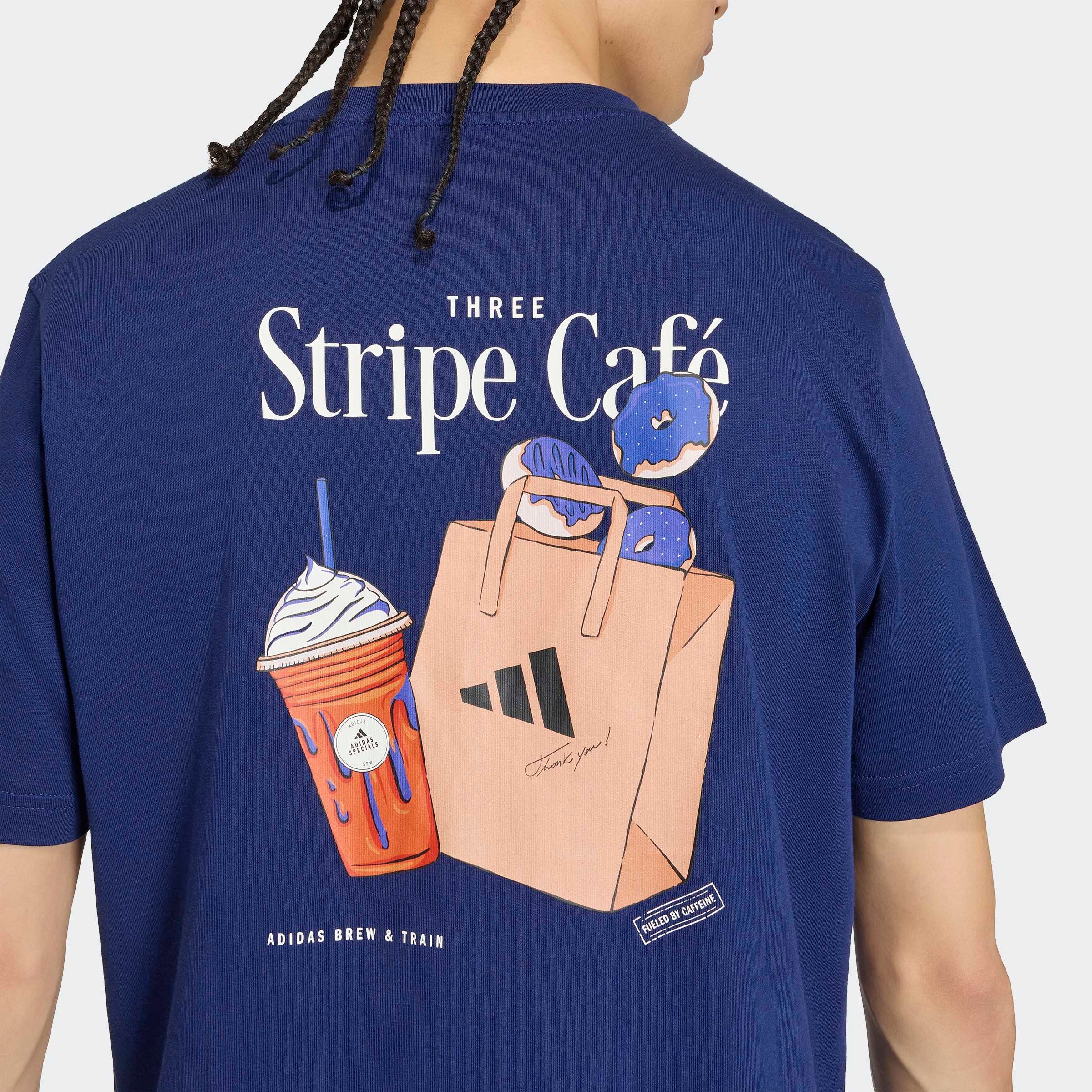 adidas Sportswear T-Shirt »COFFEE CAFE DONUT BAG GRAFIK« für Erwachsene, sportlicher Stil, aus Baumwolle
