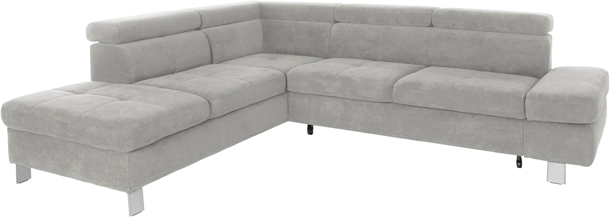 exxpo - sofa fashion Ecksofa »Fiji, L-Form«, mit Kopf- bzw. Rückenverstellung, wahlweise mit Bettfunktion
