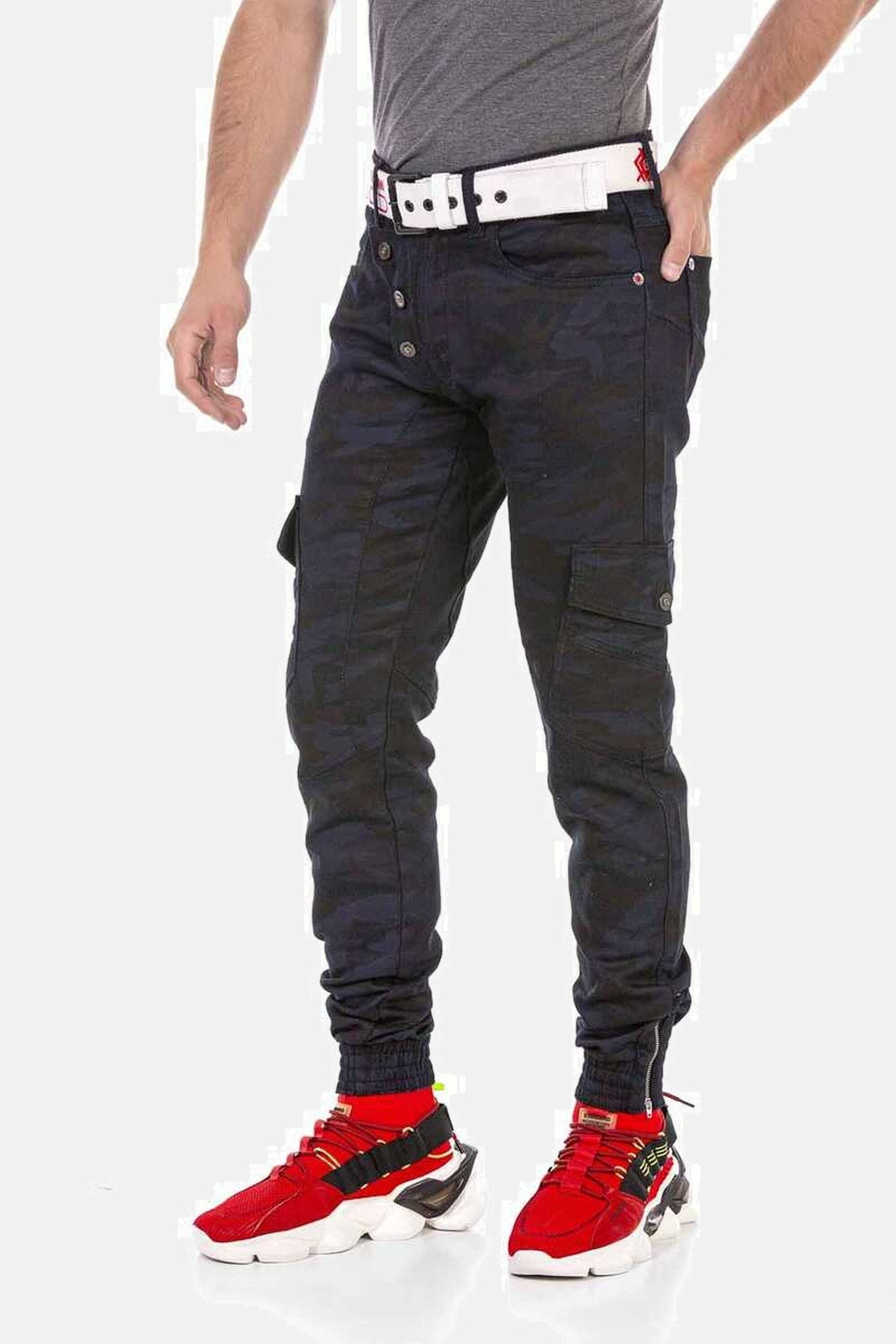 Cipo & Baxx 5-Pocket-Jeans »Jeans«, mit tollen Cargotaschen, CD690