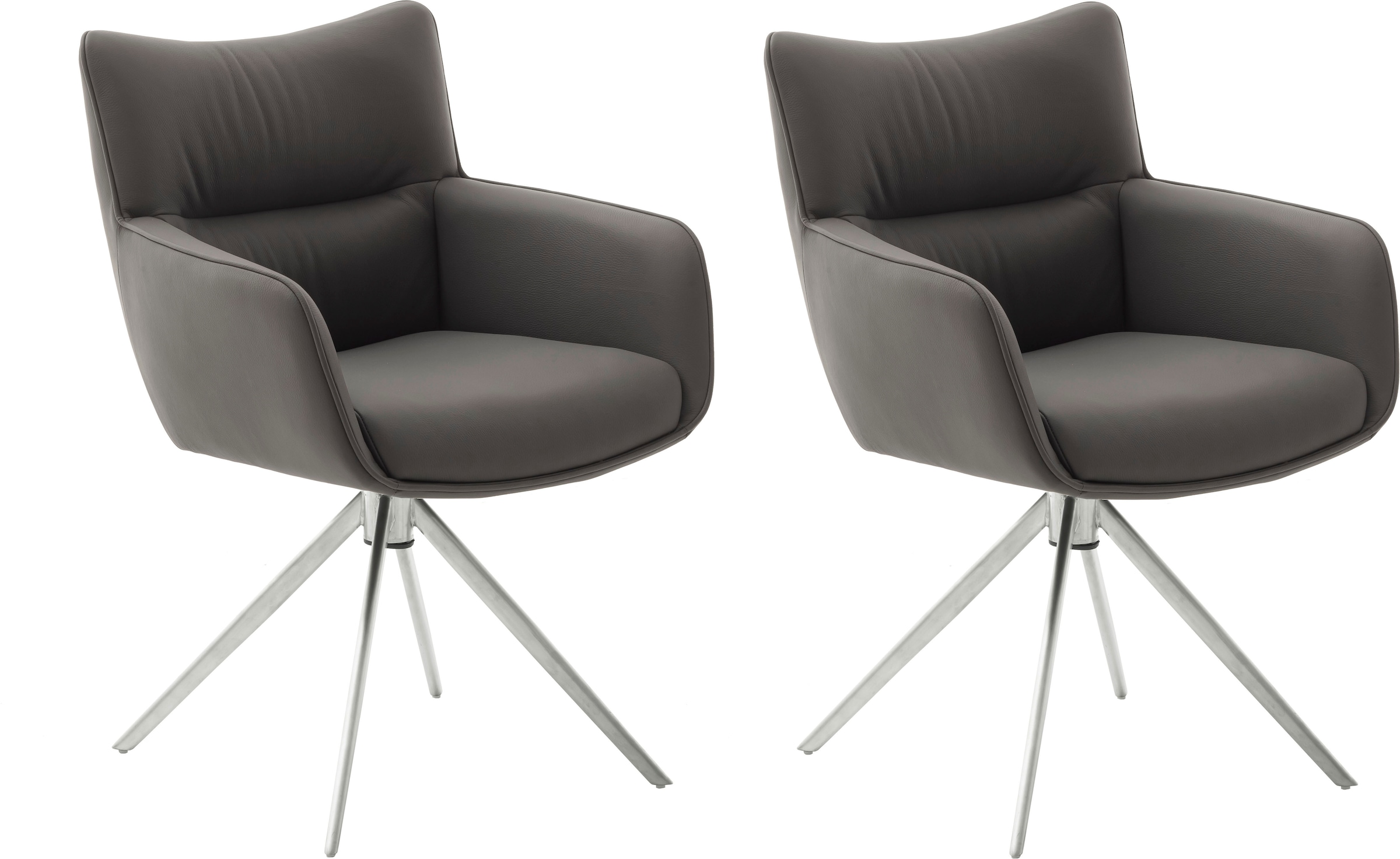 MCA furniture 4-Fußstuhl »LIMONE«, (Set), 2 St., (Set, 2 Stck), 360° drehbar, Belastbarkeit 120 kg, Sitzhöhe ca. 49 cm