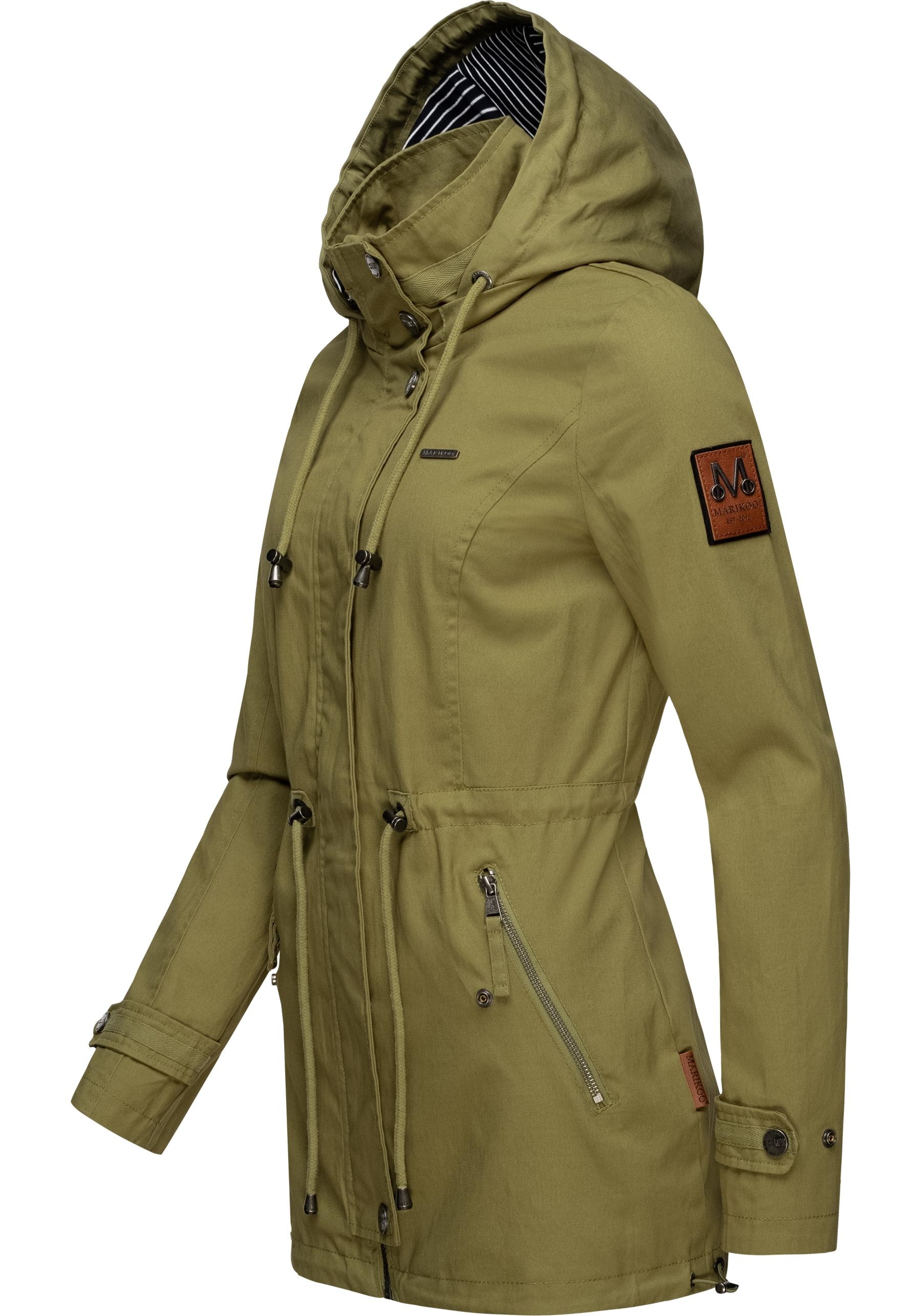 Marikoo Outdoorjacke "Nyokoo", mit Kapuze, modische Baumwoll Übergangsjacke günstig online kaufen