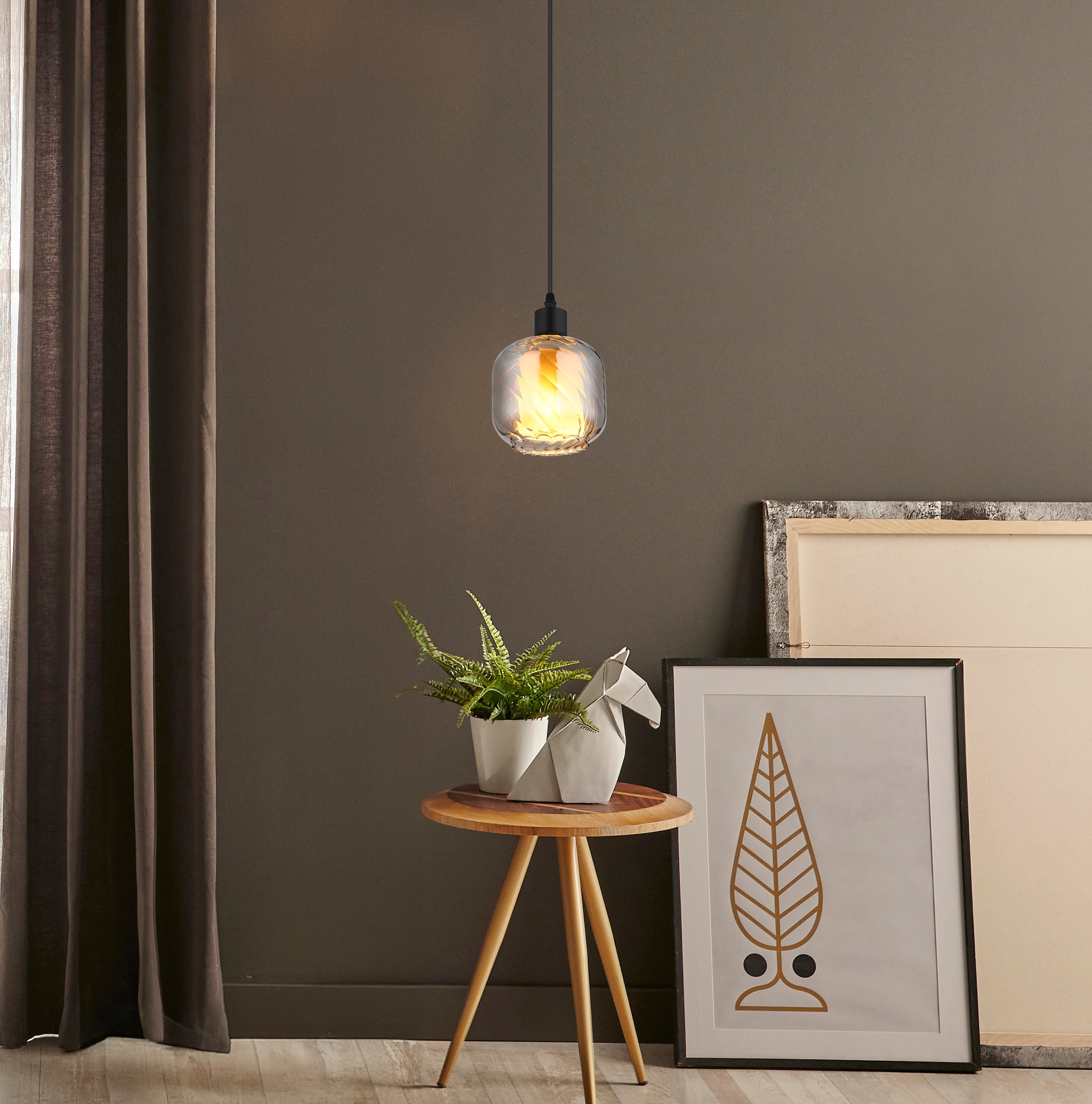 GLOBO LIGHTING Hängeleuchte »XIA«, Leuchtmittel E27 | ohne Leuchtmittel, Hängelampe/Pendelleuchte/Esszimmer/Wohnzimmer/Esstisch