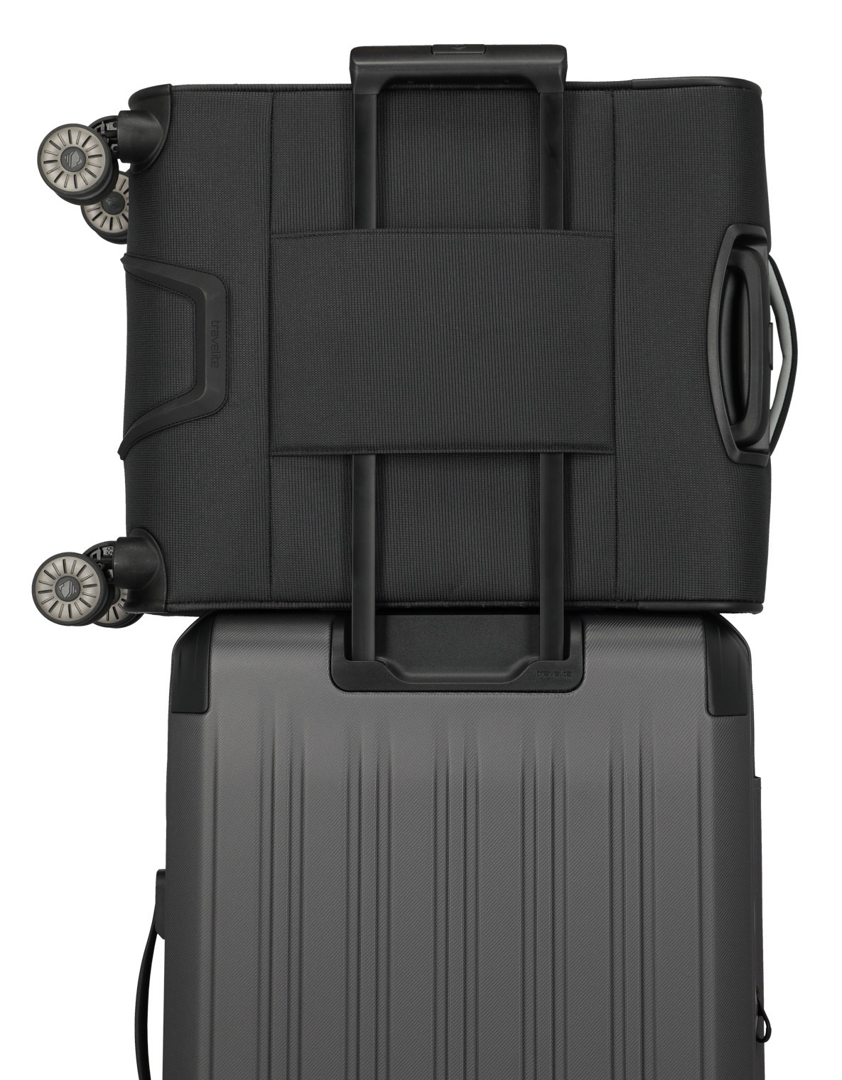 travelite Handgepäck-Trolley »JETPACK Multi Light 4 Cabin, konzipiert für Condor & Ryanair«, 4 Rollen, Weichgepäck-Koffer Handgepäck für die meisten gängigen Airlines