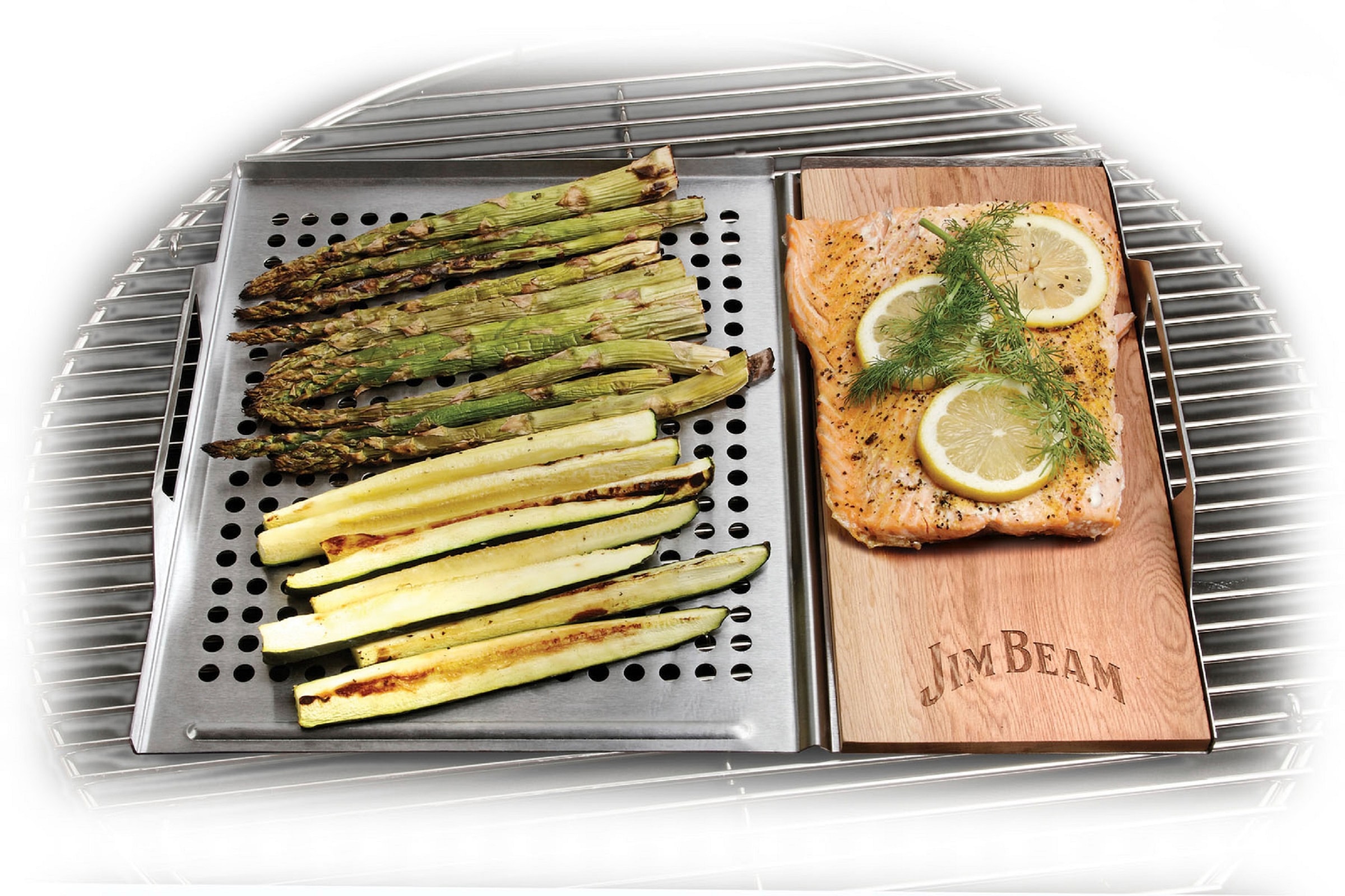 Jim Beam BBQ Grillplatte, Grillauflage mit Zedernholz-Platte, ø 29 cm  kaufen | BAUR