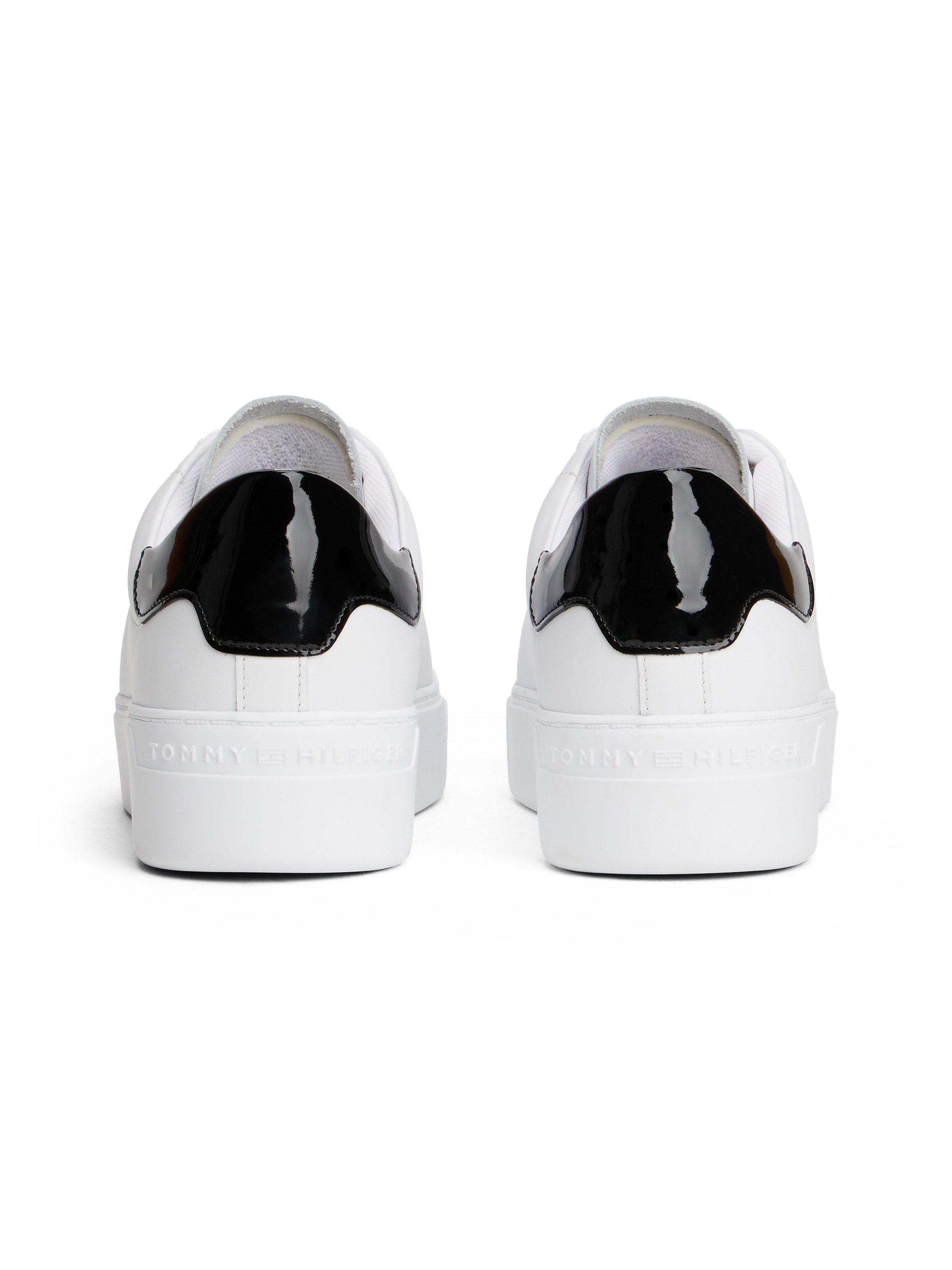 Tommy Hilfiger Chic Platform Cupsole Patent Platform Sneaker White Size 41 3