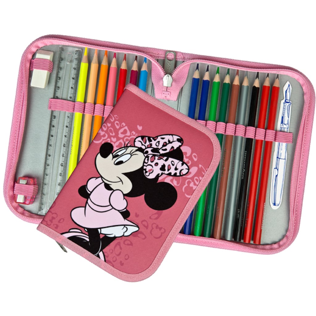 Scooli Schulranzen »EasyFit, Minnie Mouse Happy Girl, Pink«, Reflektoren