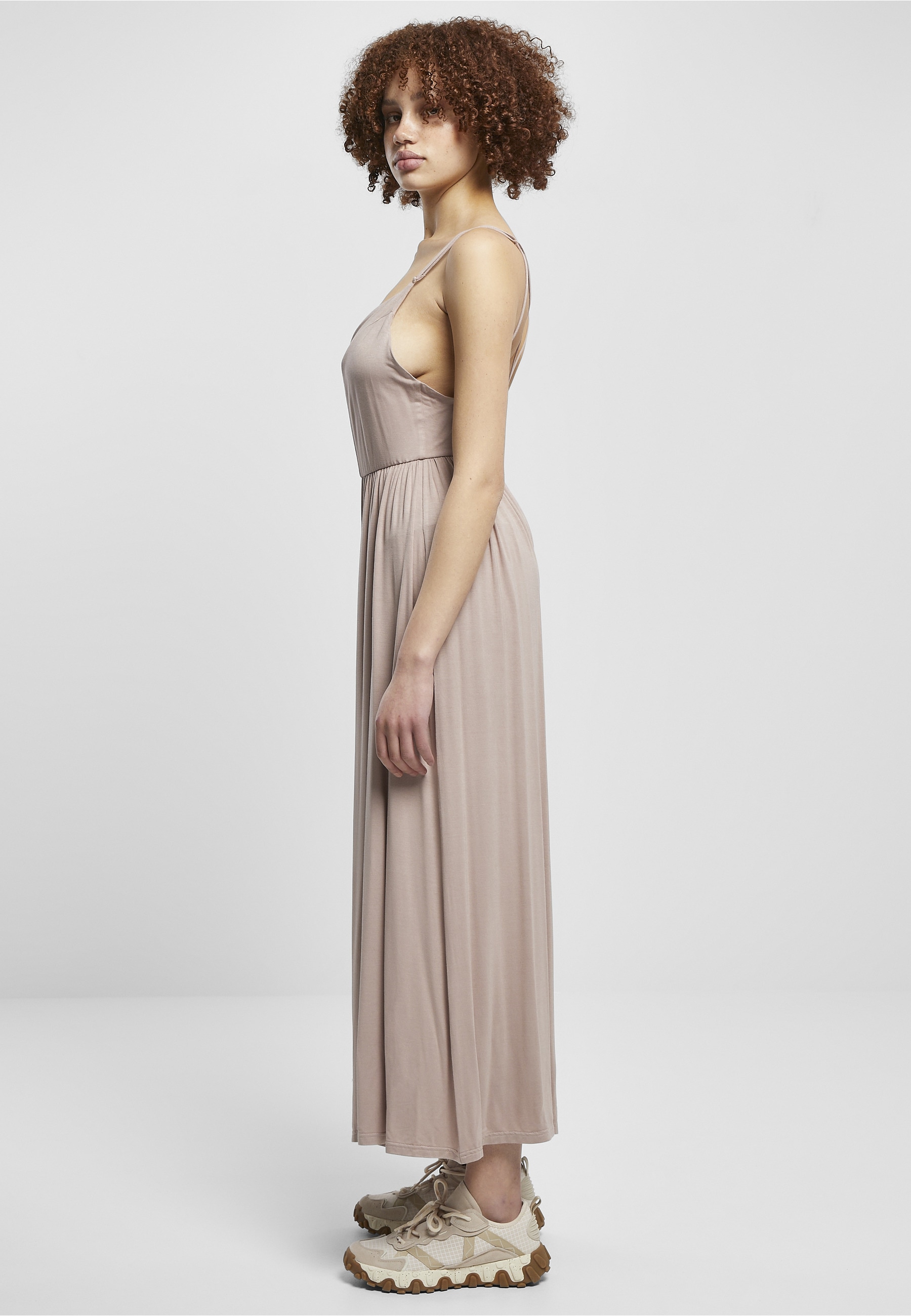 URBAN CLASSICS Jumpsuit »Urban Classics Damen Ladies Modal Spaghetti Jumpsuit« 1 Stk.