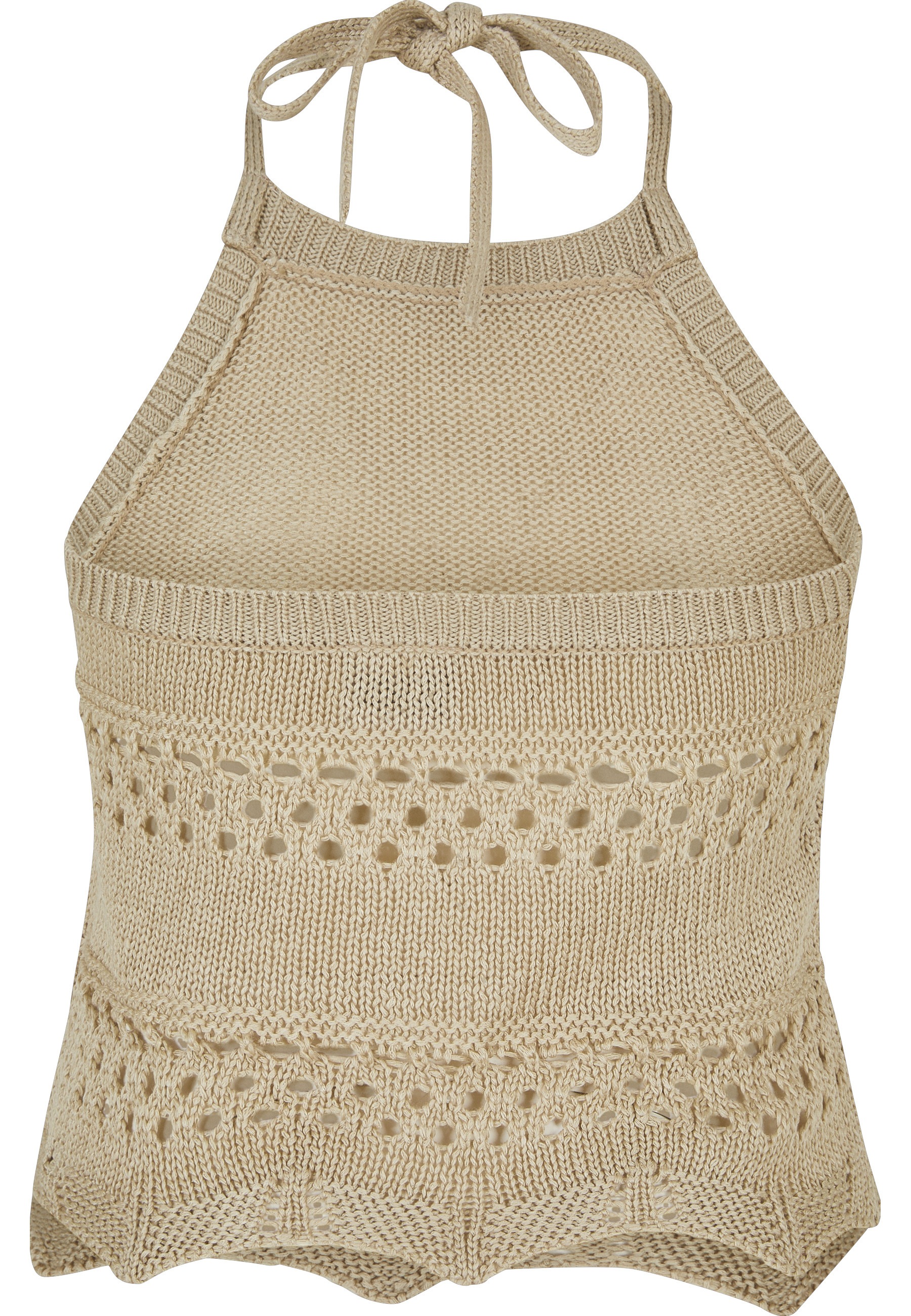 URBAN CLASSICS Tanktop "Urban Classics Damen Ladies Short Crochet Knit Neck günstig online kaufen