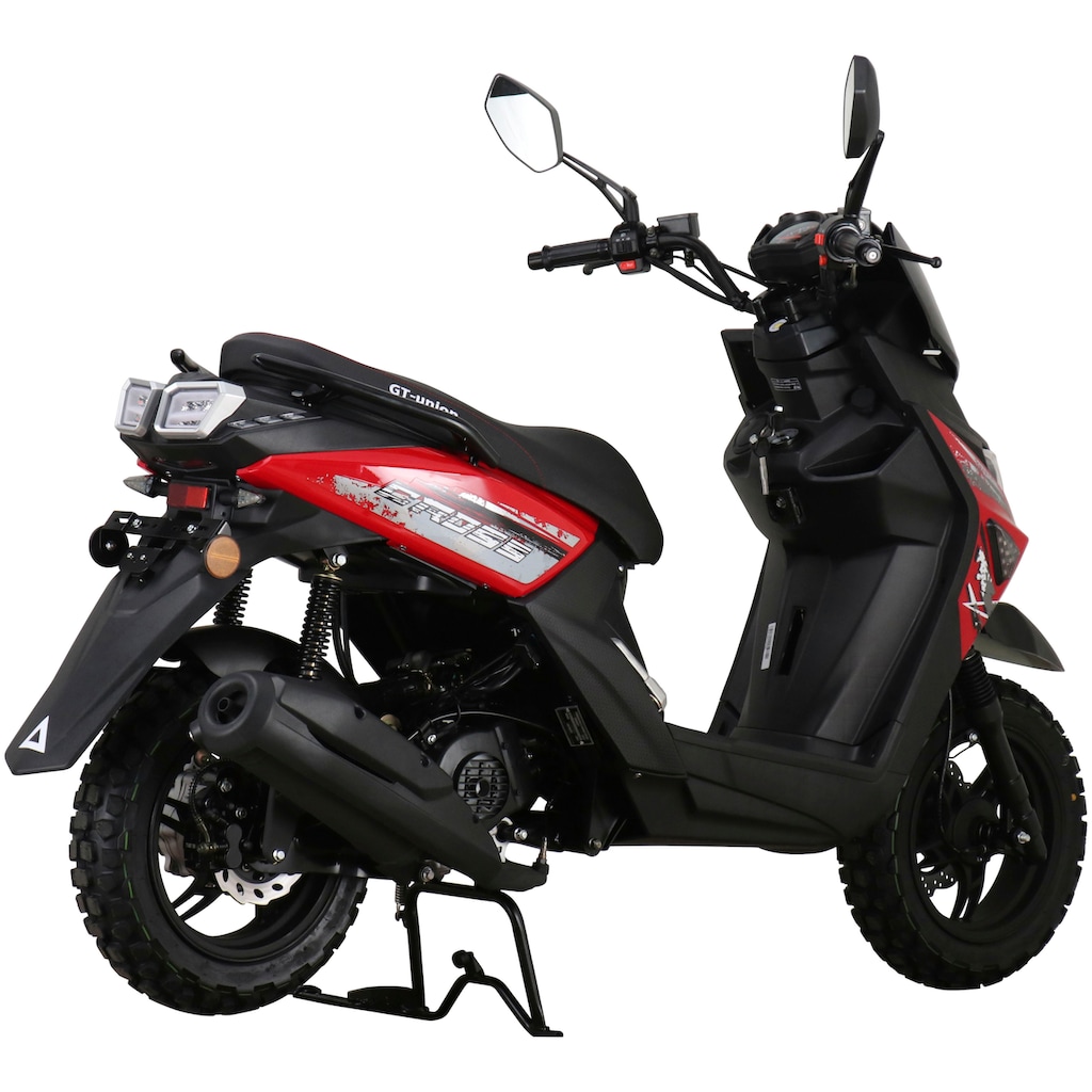 GT UNION Motorroller »PX 55 Cross-Concept 2.0 50-45«, 50 cm³, 45 km/h, Euro 5, 3 PS, (Komplett-Set, 2 tlg., mit Topcase)