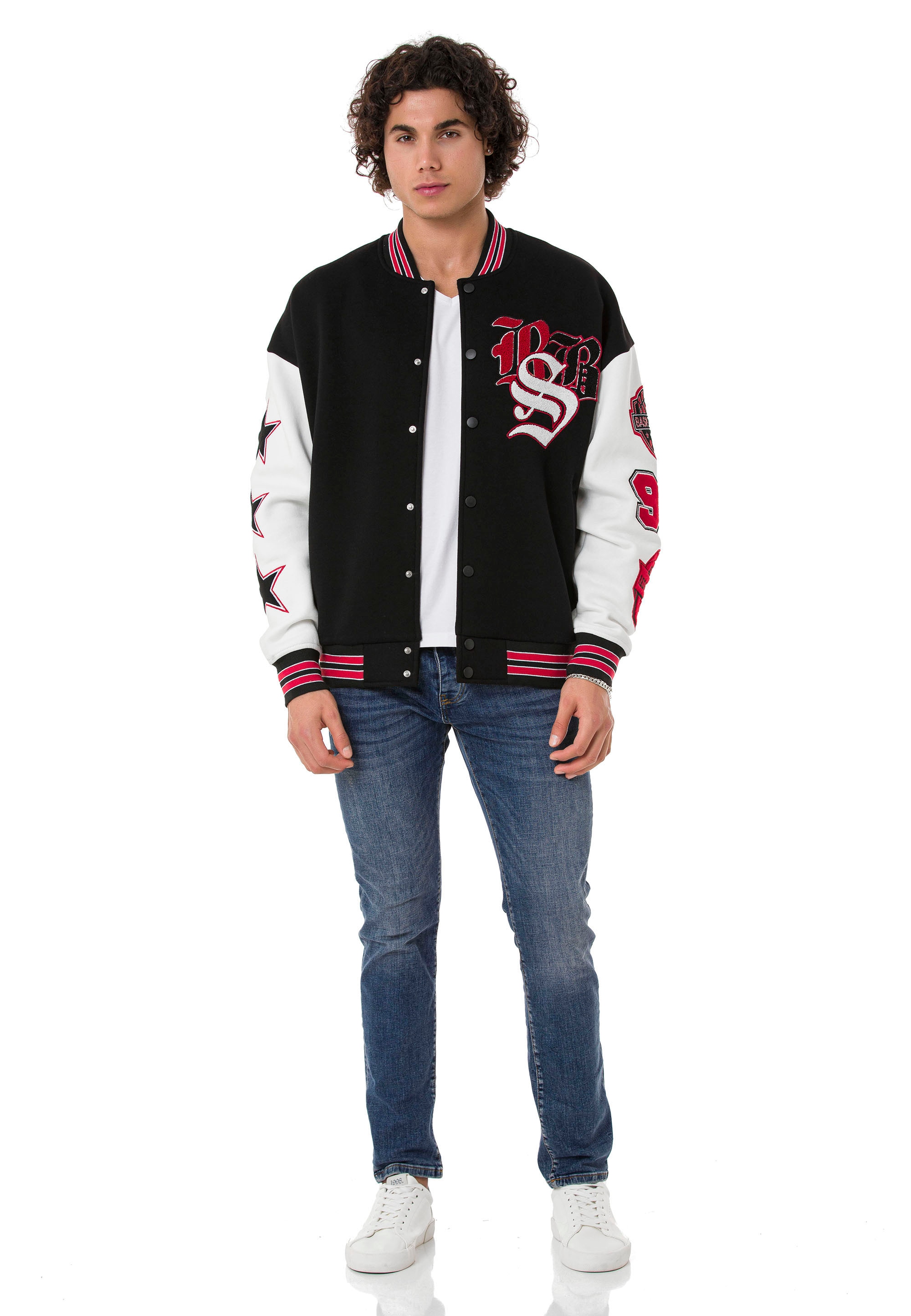 RedBridge Collegejacke »Einburgendanganeda«, mit fein gearbeiteten Patches