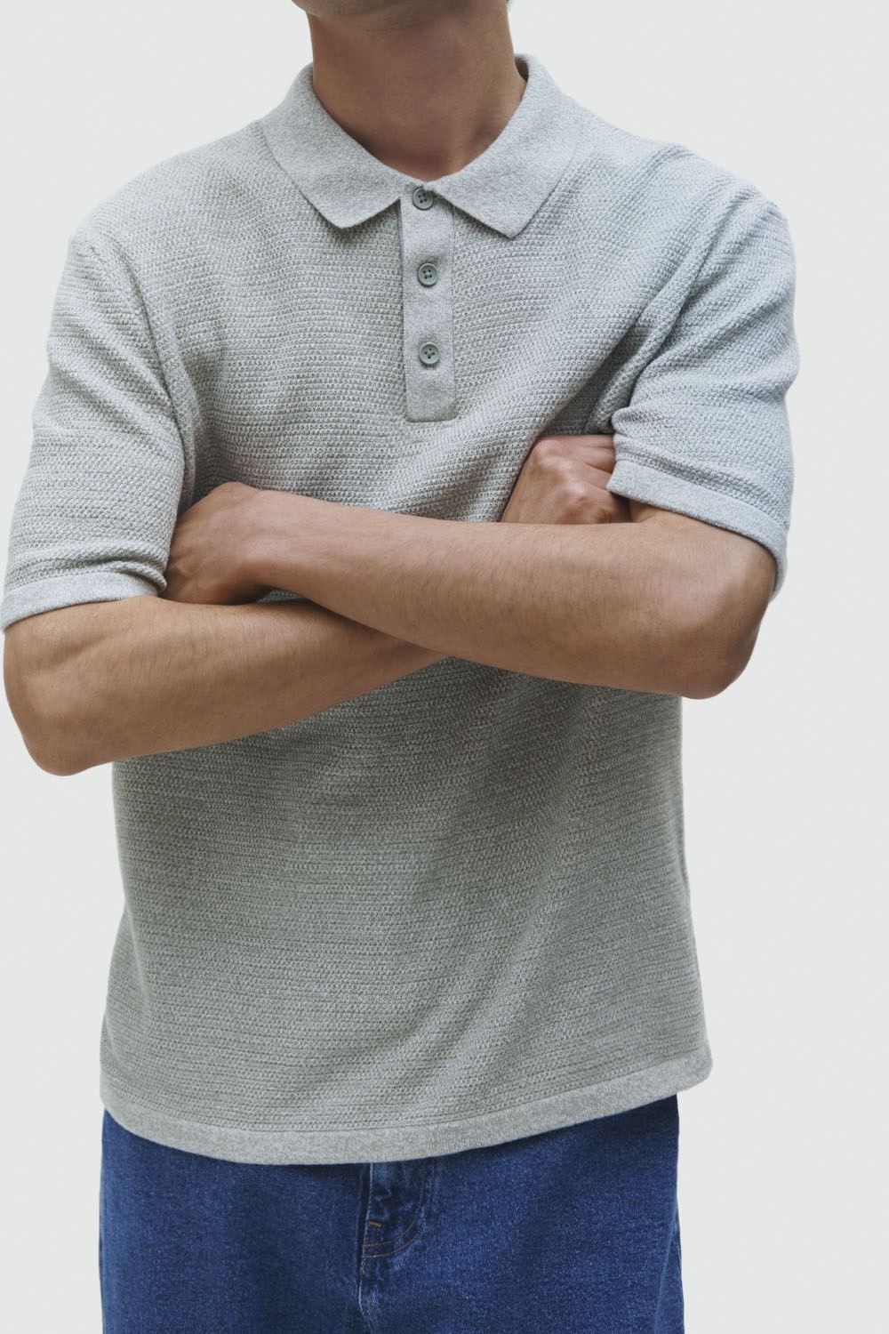 Jack & Jones Kurzarmpullover »JJEGEORGE KNIT POLO SS SN«, mit Polo Kragen