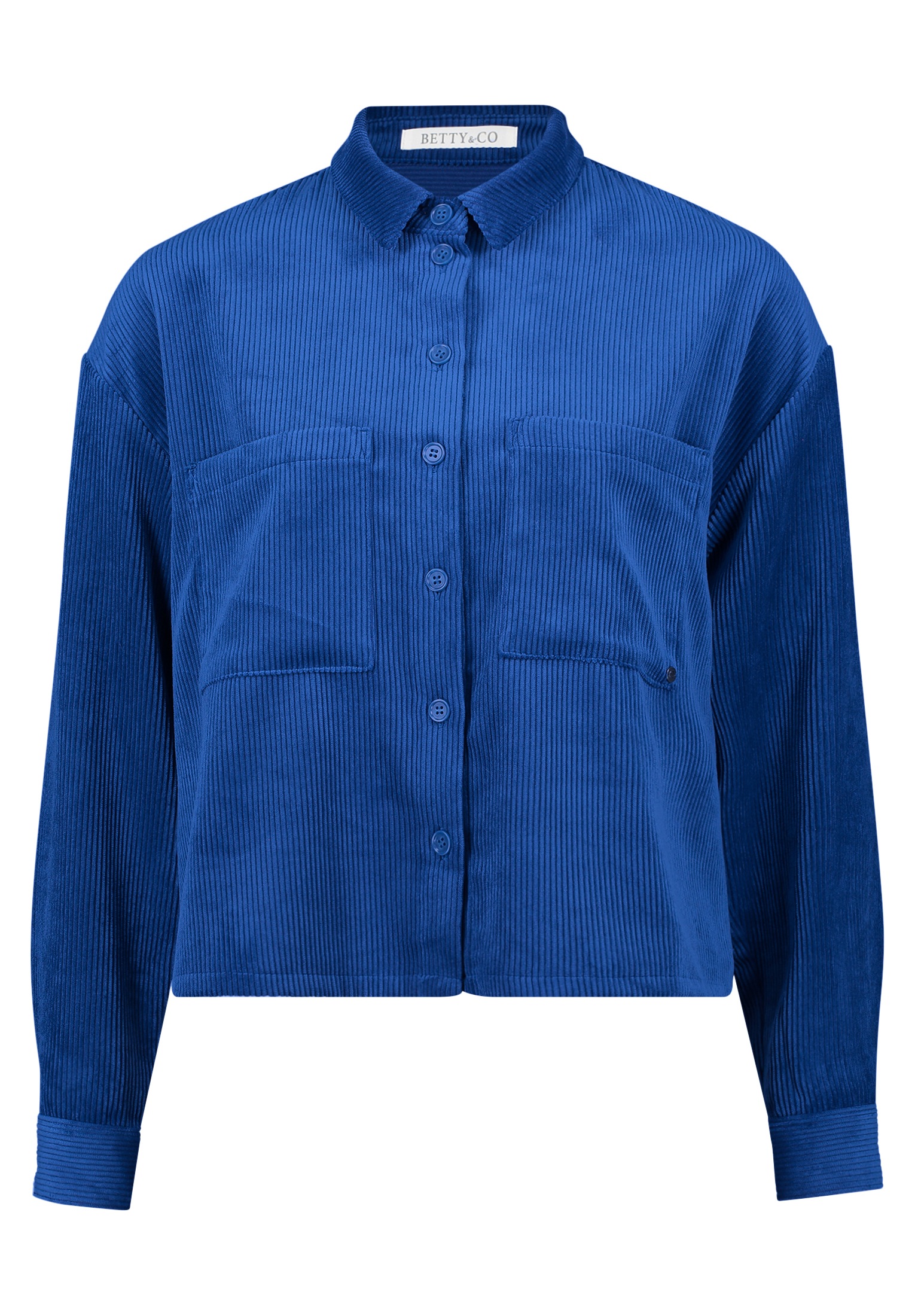 Betty&Co Langarmbluse "Damen Overshirt mit Kragen" günstig online kaufen