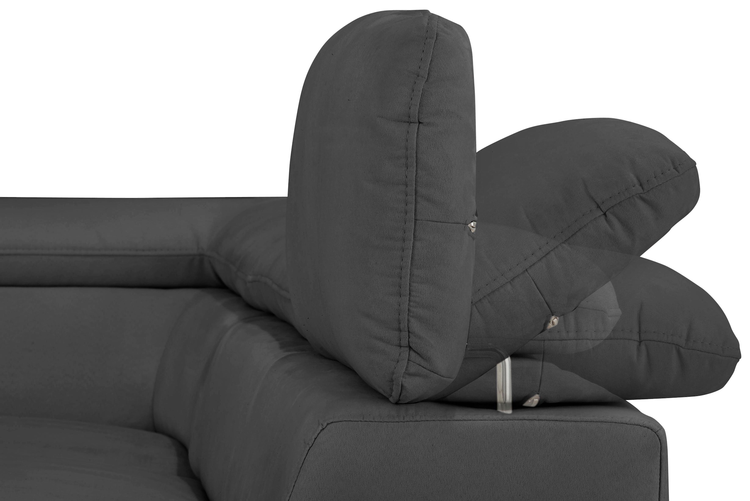 Home affaire Ecksofa »Alberto L-Form« mit Kopfteilverstellung, wahlweise mit Bettfunktion