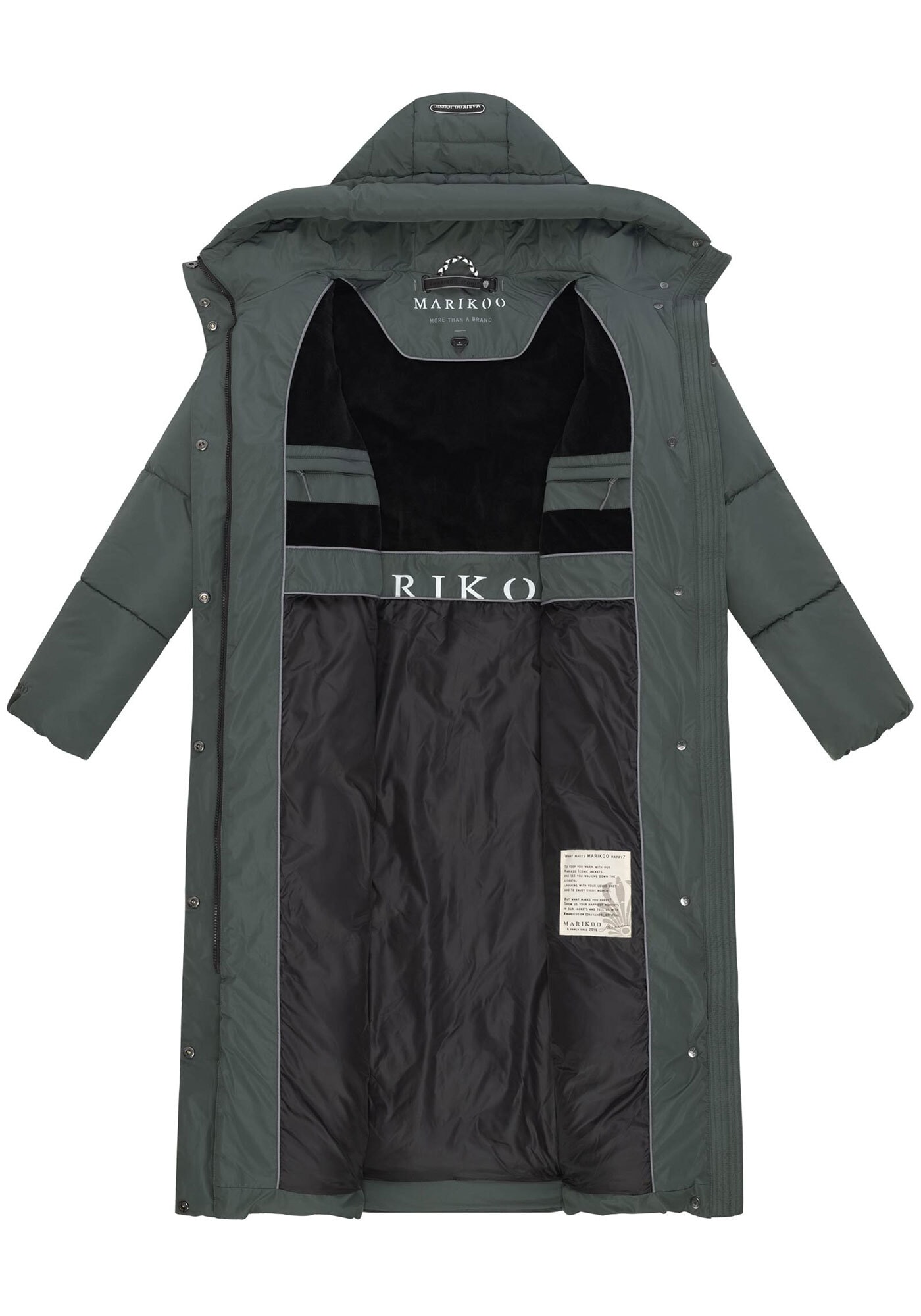 Marikoo Winterjacke »Ranja«, extra langer Damen Winter Steppmantel
