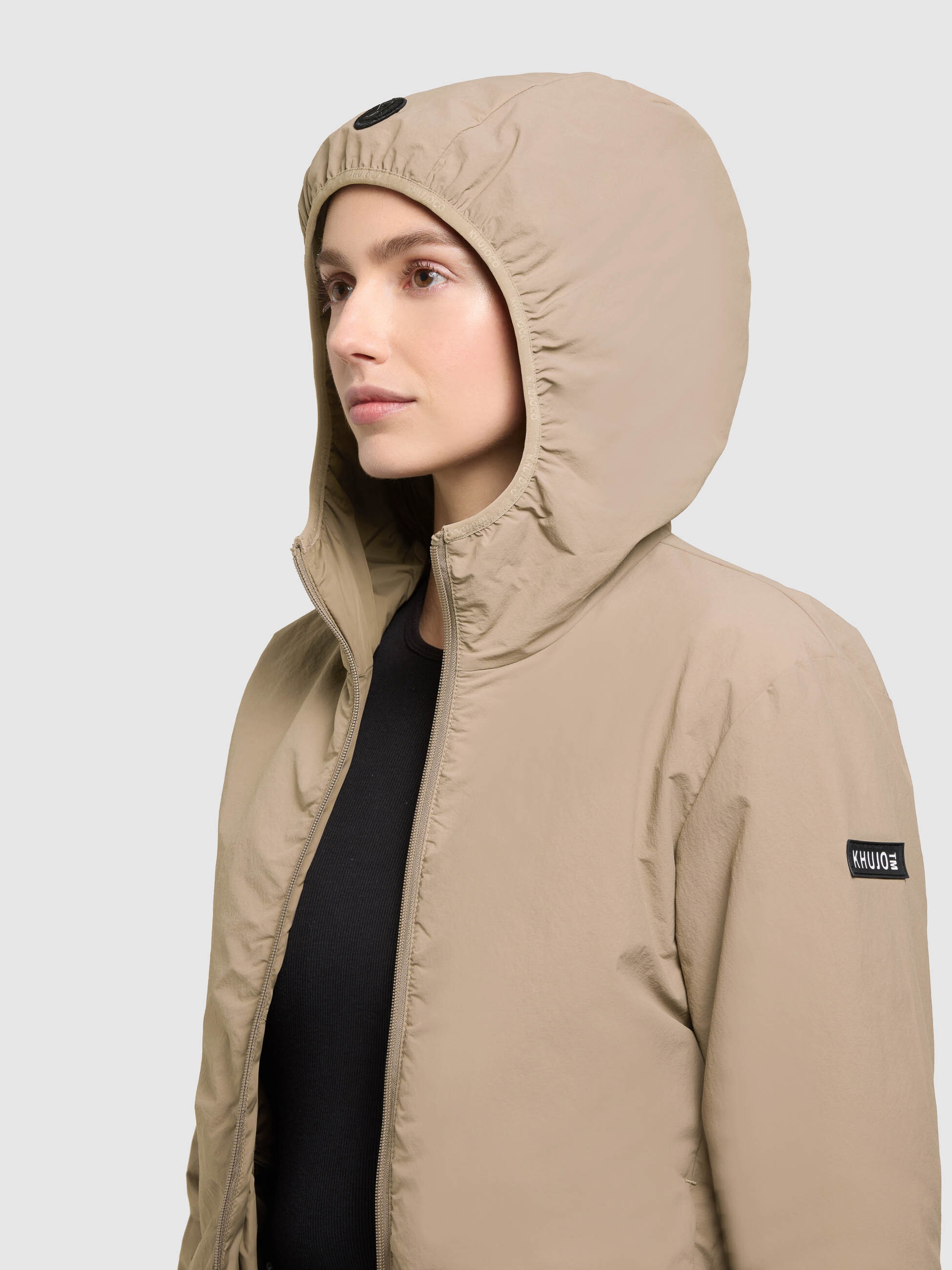 khujo SHELLY2 Women's Nylon Jacket Beige Size L 8