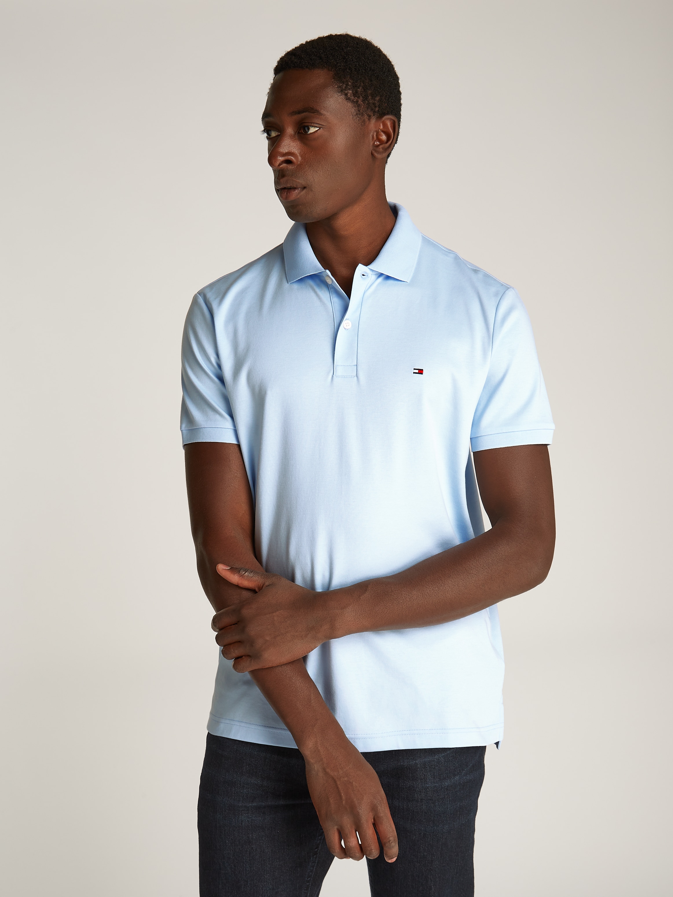 Poloshirt »LIQUID COTTON REG SEASONAL POLO«, mit Logostickerei