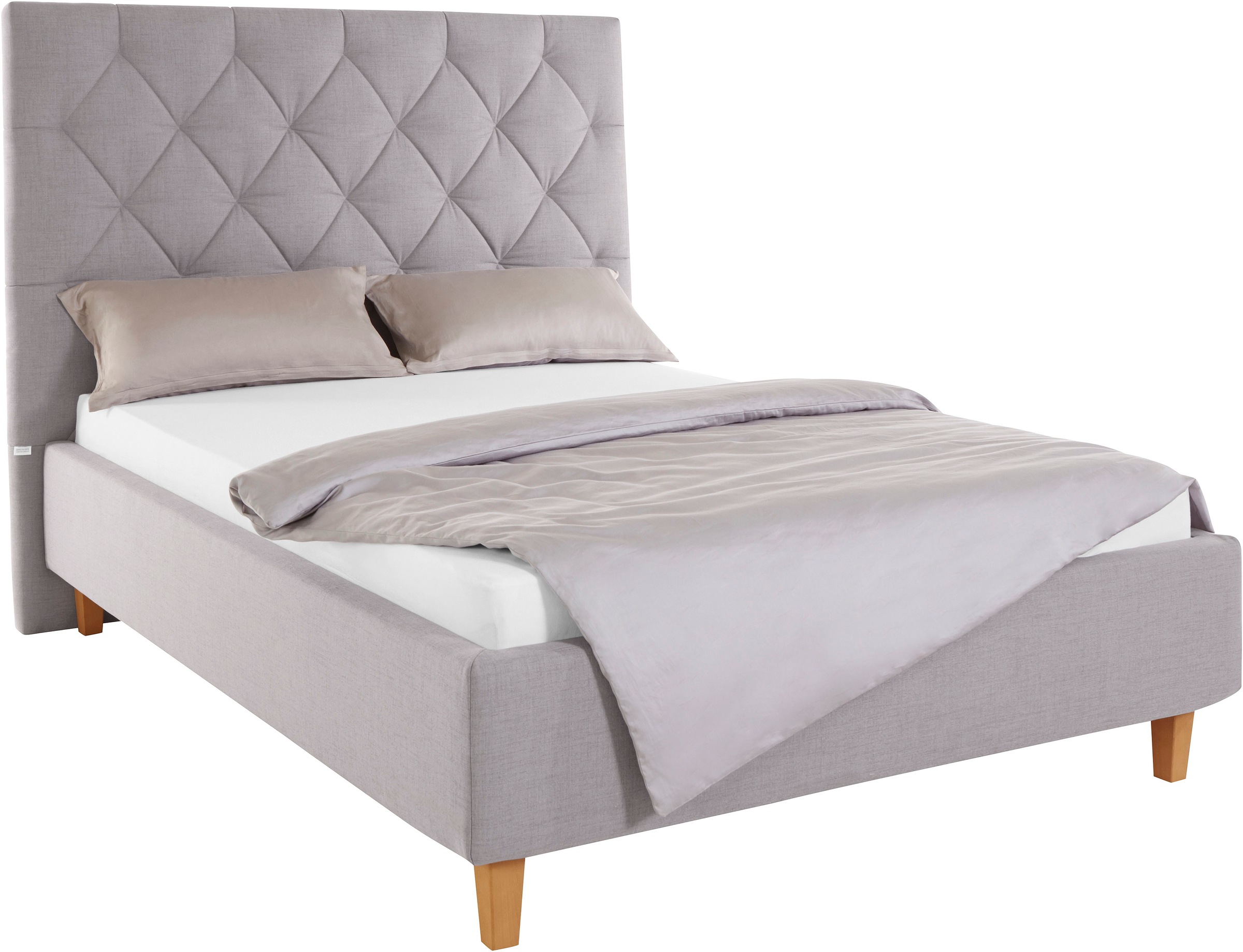 Home affaire Polsterbett "Sunley 140", Kreuzsteppung, Kopfteilhöhe 142 cm, günstig online kaufen
