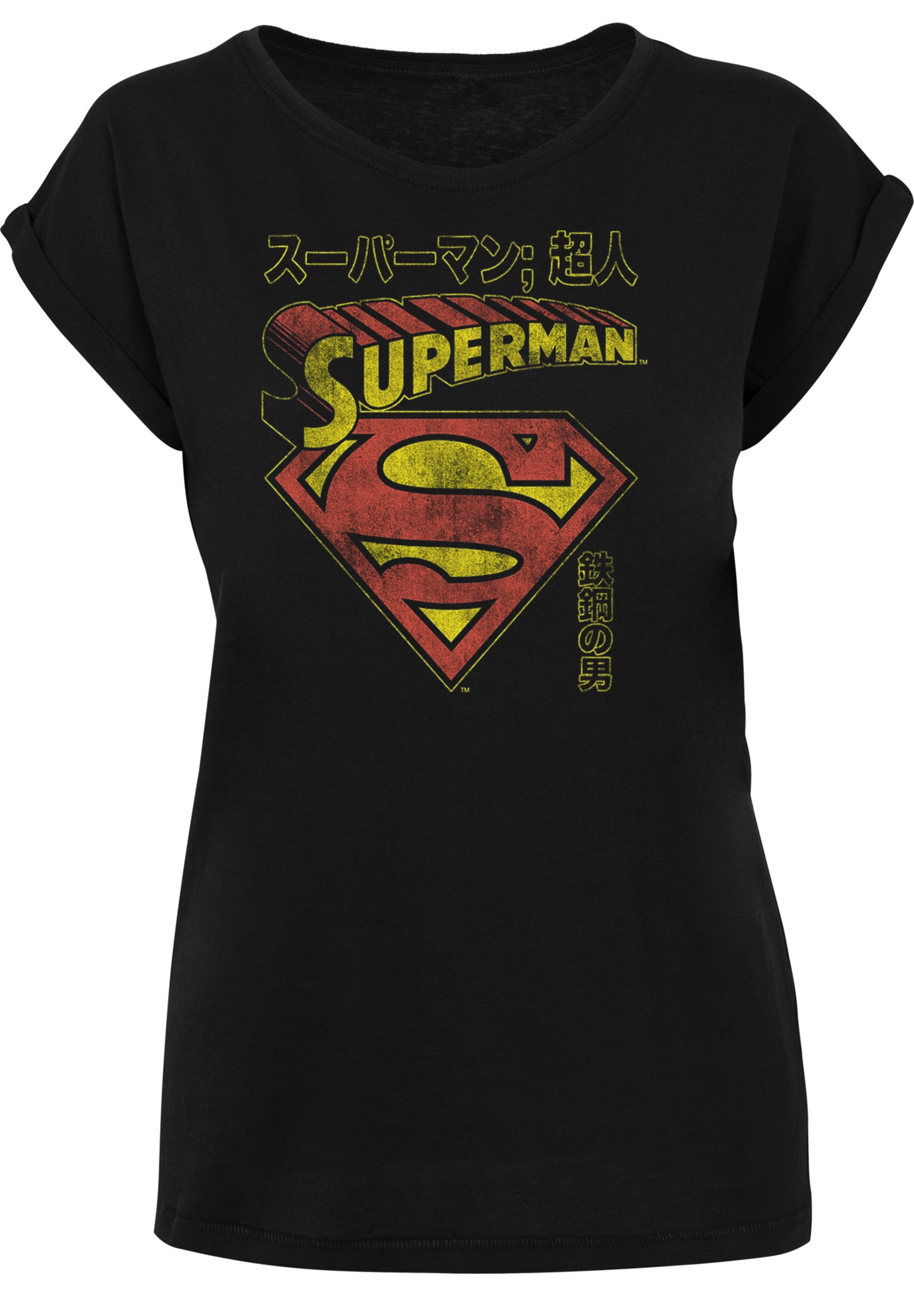 F4NT4STIC T-Shirt »DC Comics Superman Shield«, Damen,Premium Merch,Regular-Fit,Kurze Ärmel,Bedruckt