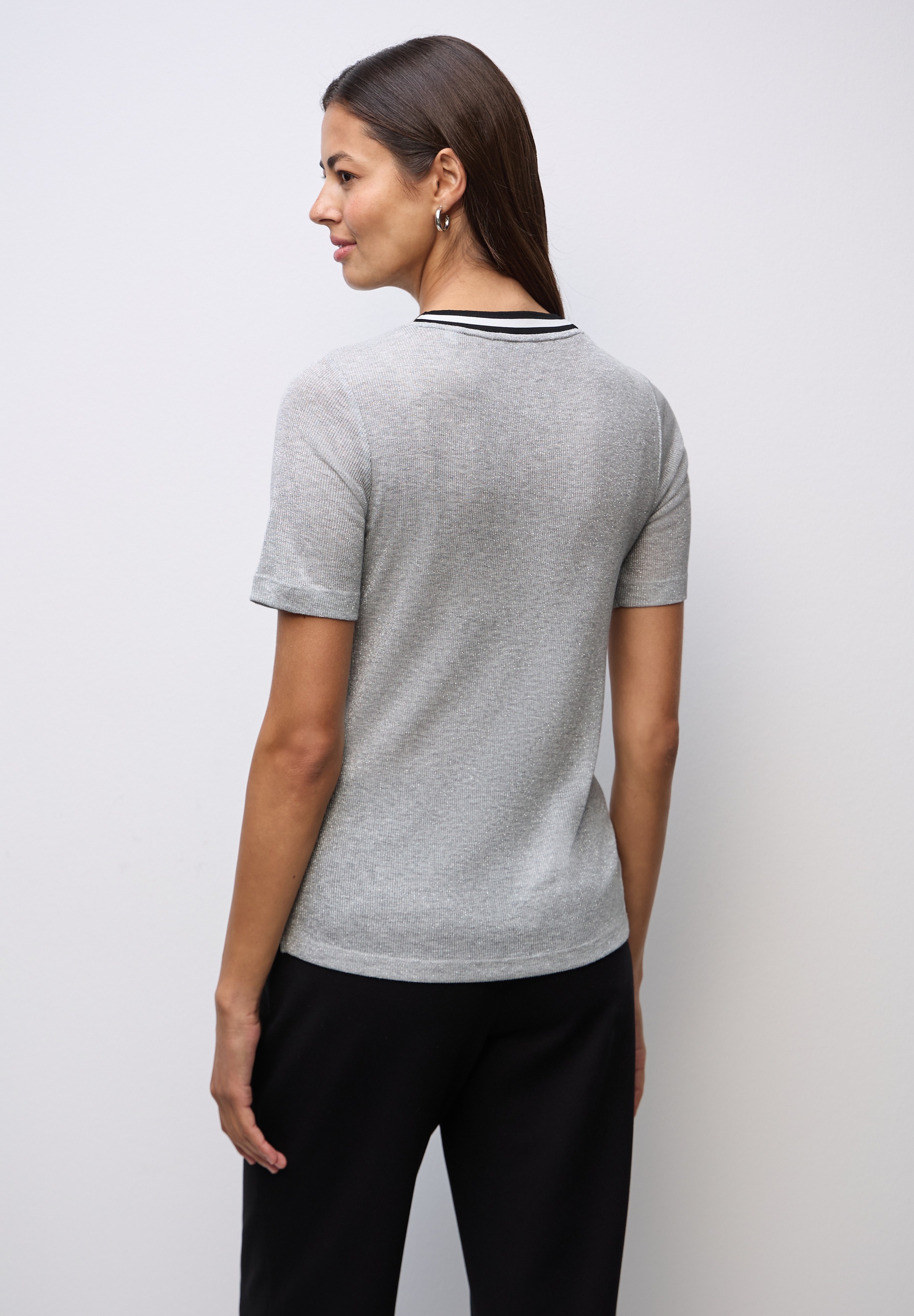 STREET ONE T-Shirt im Glitzer-Look günstig online kaufen