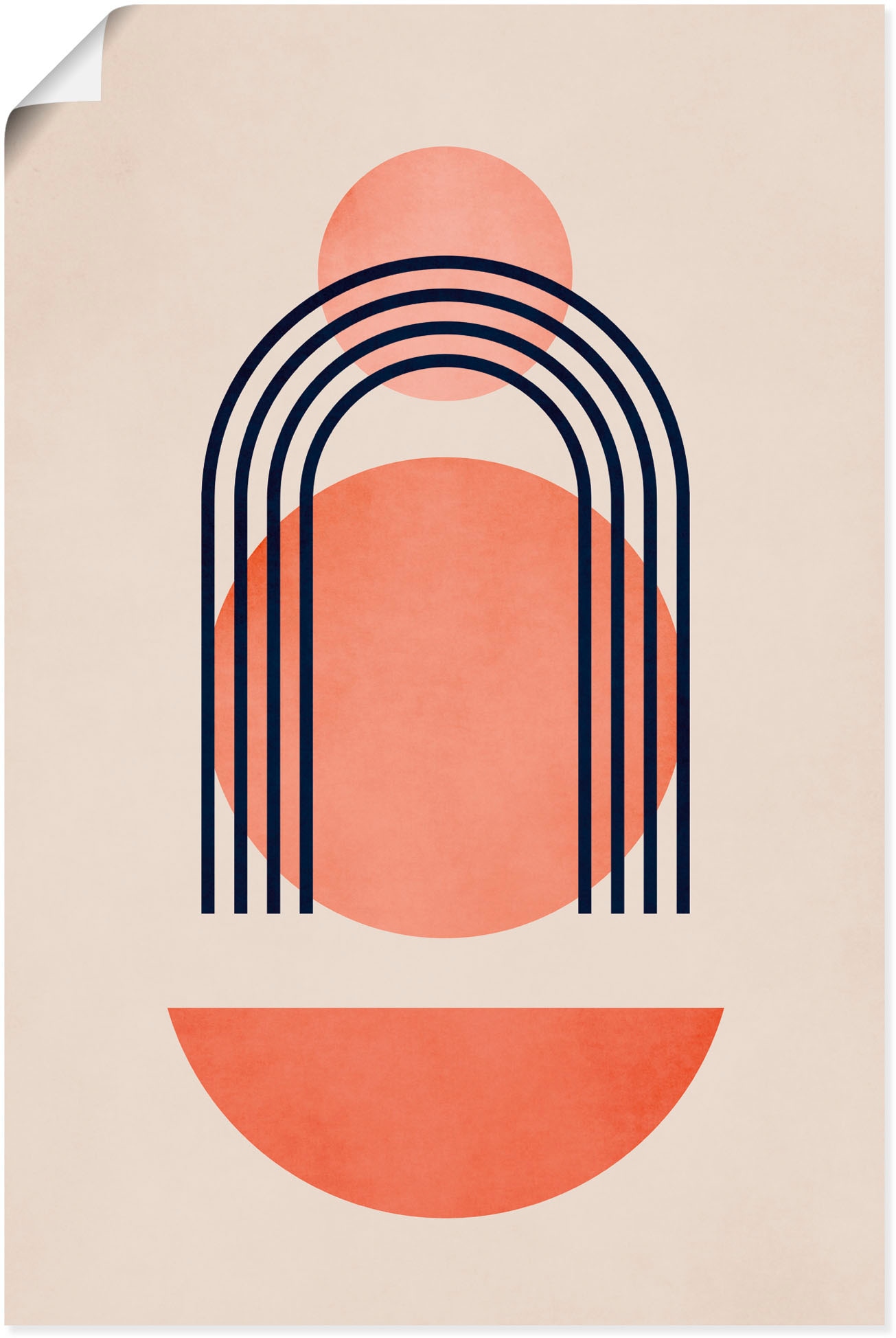 Artland Poster "Geometrica Nr. 7" Muster 1 Stk. tlg. ohne Rahmen