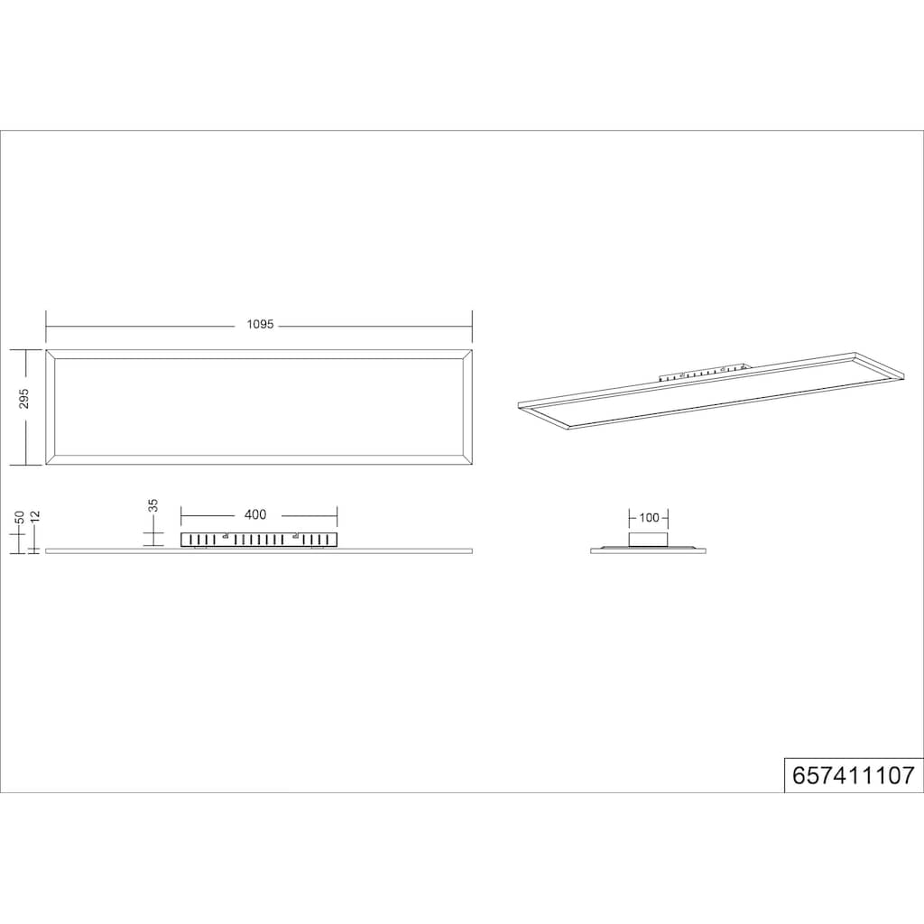 TRIO Leuchten LED Deckenleuchte »Griffin«, 1 flammig-flammig