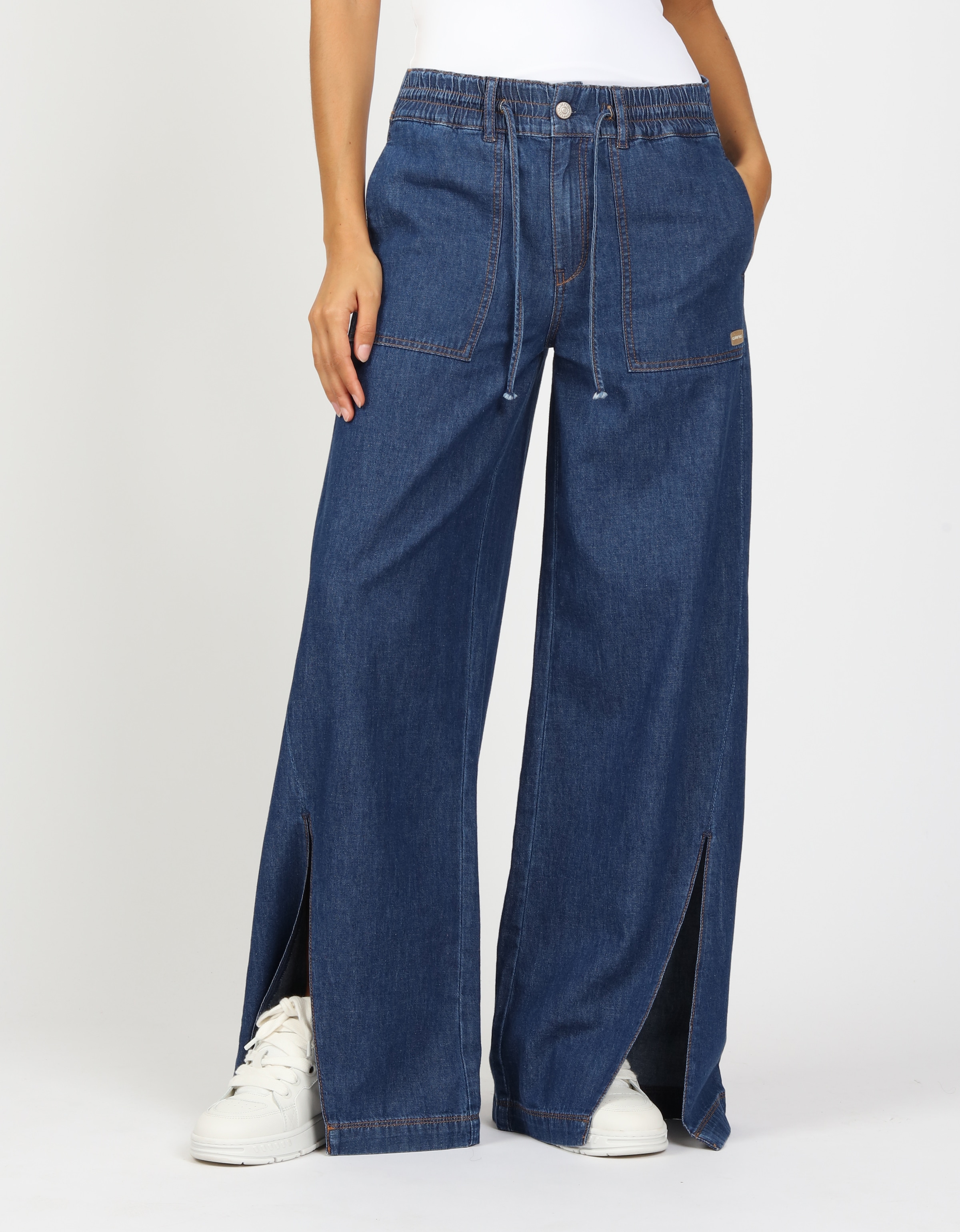 GANG Weite Jeans "94PAIGE WIDE", mit eingesetztem Seitenstreifen günstig online kaufen