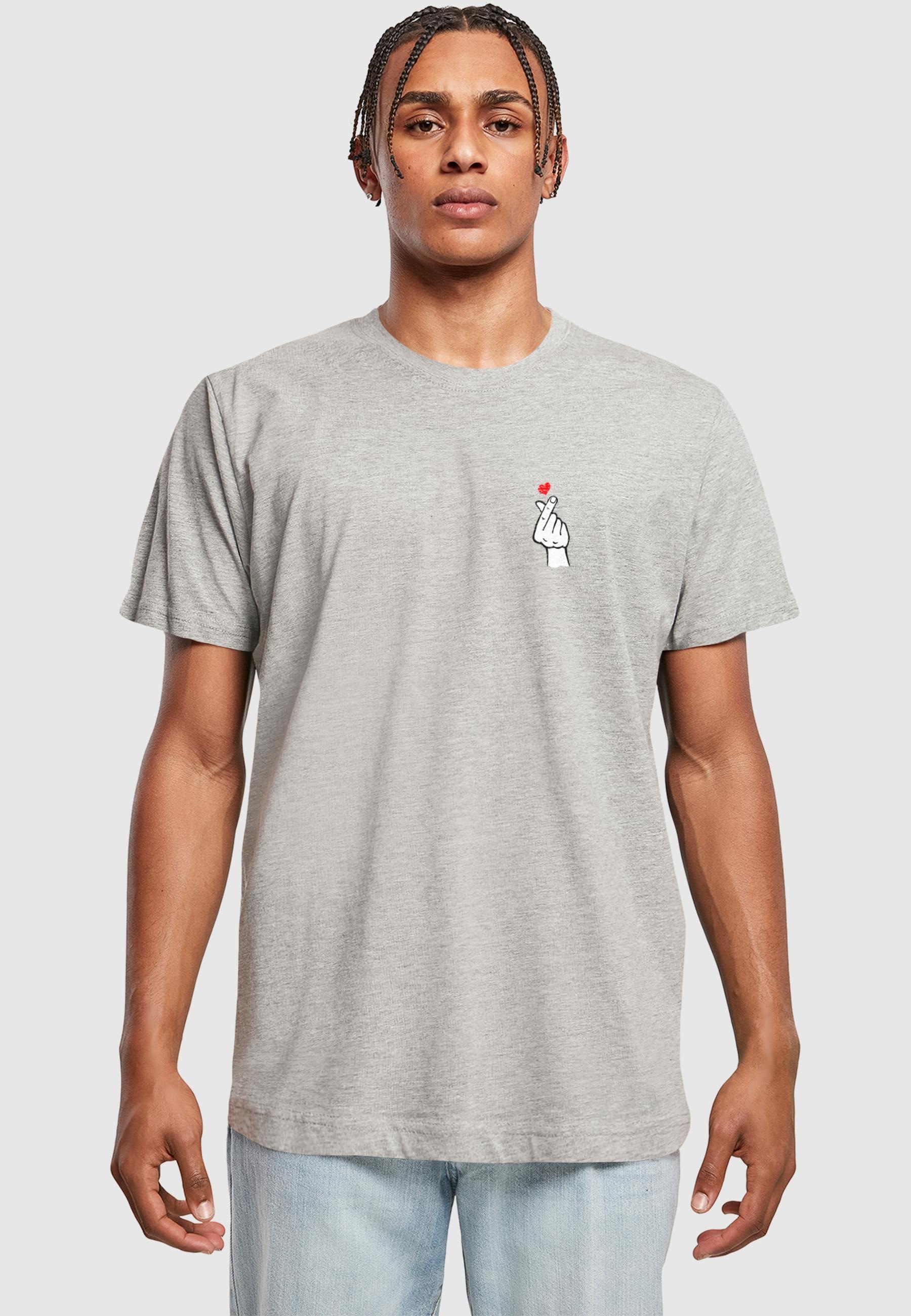 MisterTee T-Shirt »MisterTee Herren Love Sign Tee 2.0«, (1 tlg.)