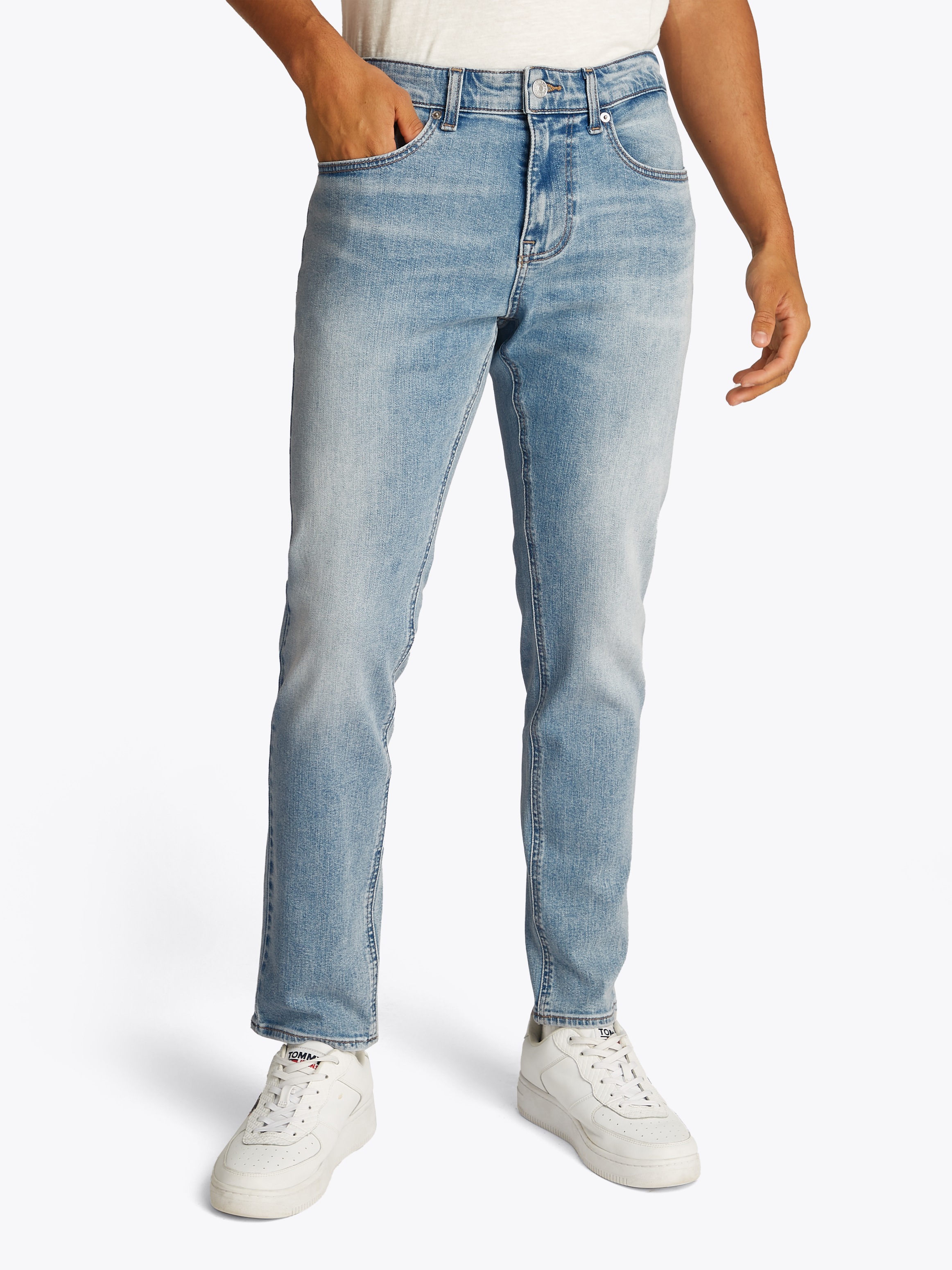 Tommy Jeans Slim-fit-Jeans "Austim Slim Tapered", Mit Gürtelschlaufen günstig online kaufen