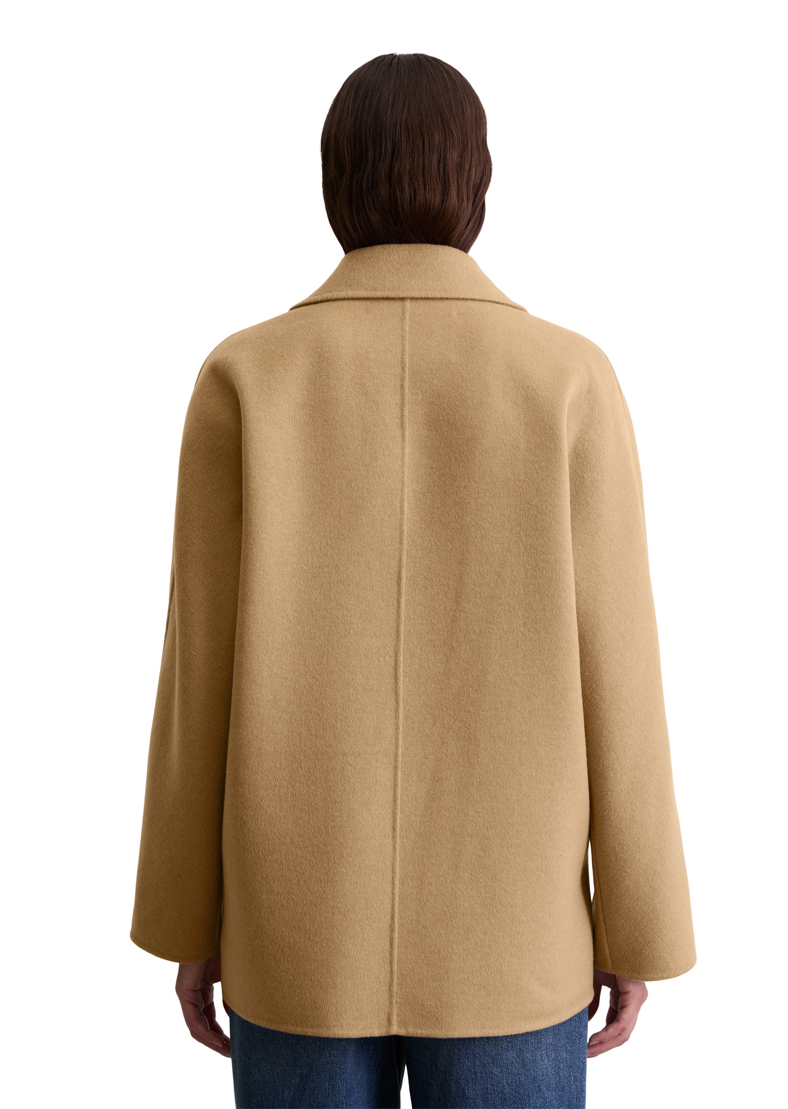 Marc O'Polo Outdoorjacke »aus edlem Woll-Doubleface«, ohne Kapuze