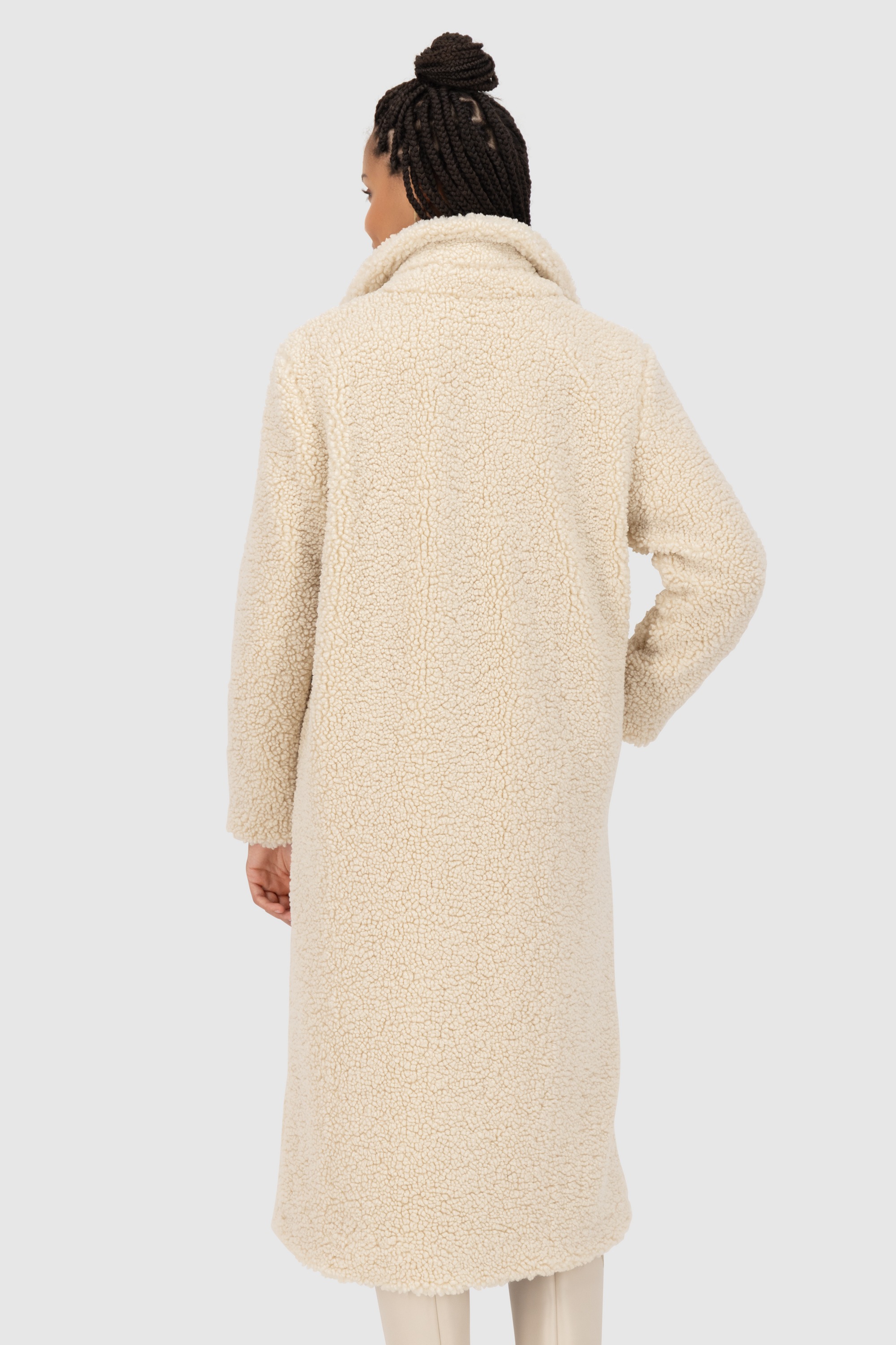 Alife & Kickin Winterjacke »Damen HariAK A« Kuscheliger langer Teddy Wintermantel in lässiger Schnittform