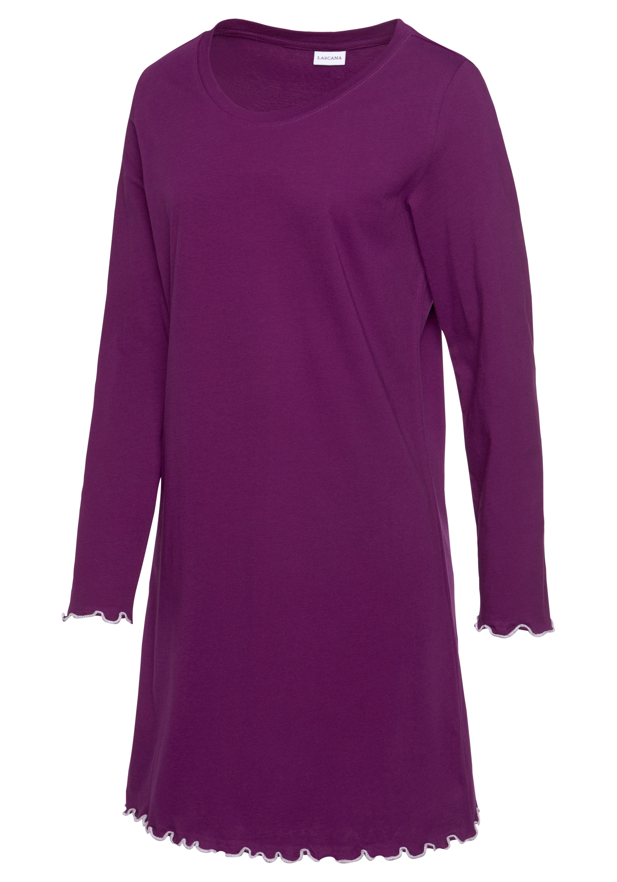 Thumbnail - LASCANA Sleepshirt mit Wellensaum