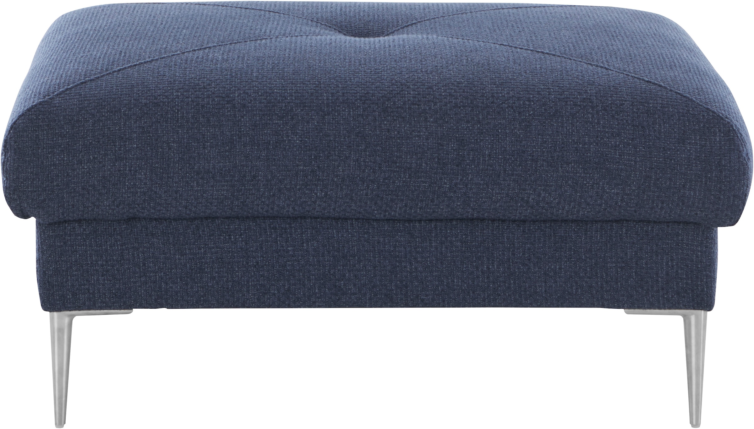 Guido Maria Kretschmer Home&Living Hocker »Chilltime, elegant und bequem durch Komfortsitzhöhe 46cm, hoher Fuß«, mit eleganter Kreuznaht auf der Sitzfläche