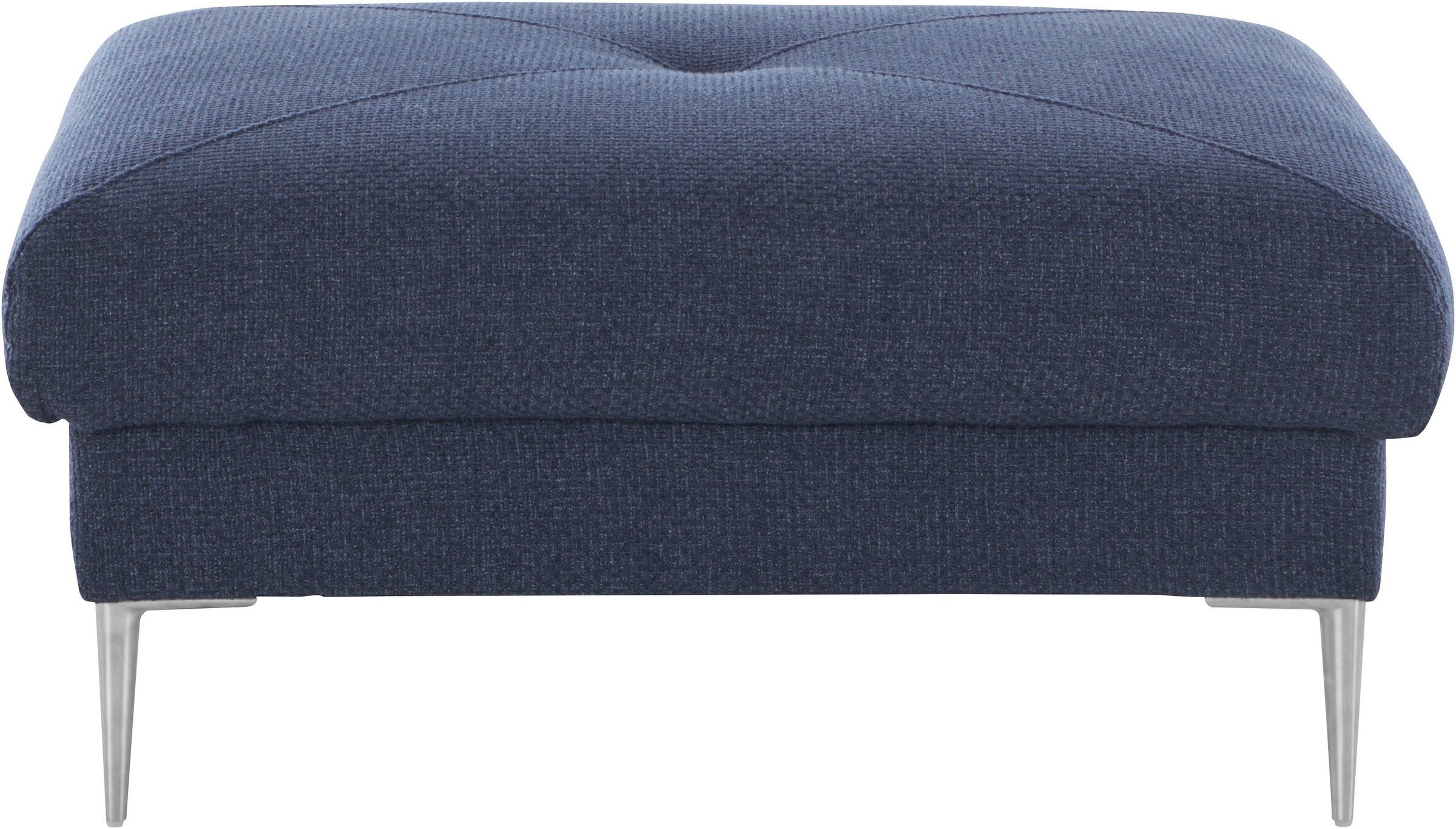 Thumbnail - TRENDMANUFAKTUR Hocker "Chilltime, elegant und bequem durch Komfortsitzhöhe 46cm, hoher Fuß", mit eleganter Kreuznaht au...