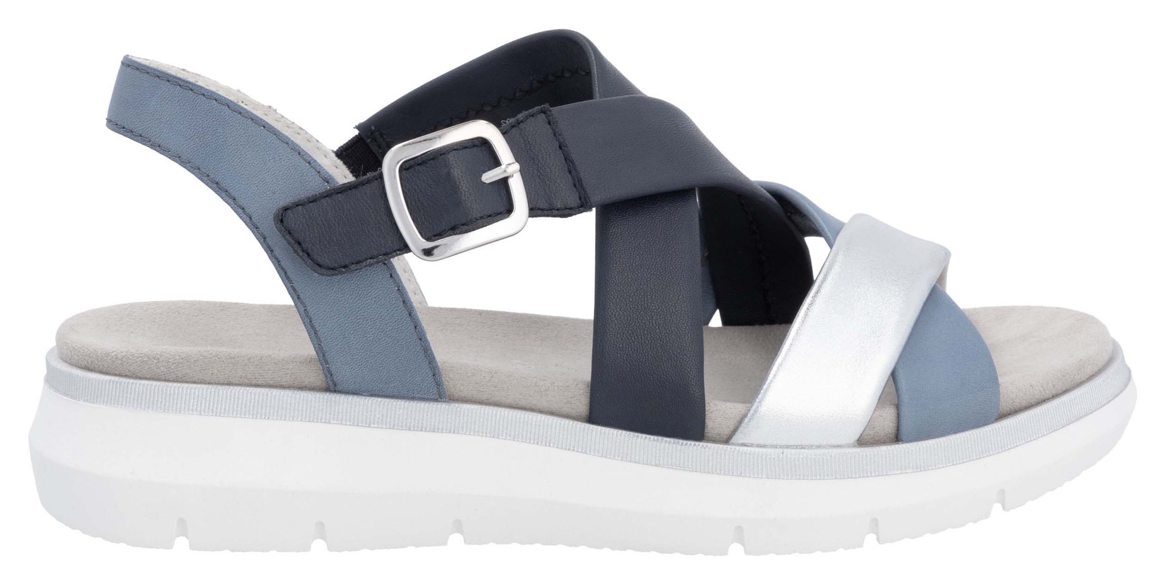 Remonte Riemchensandale »Elisabeth Hurley-Collection«, Keilabsatz, Sommerschuh, Sandalette mit Kreuzbandage