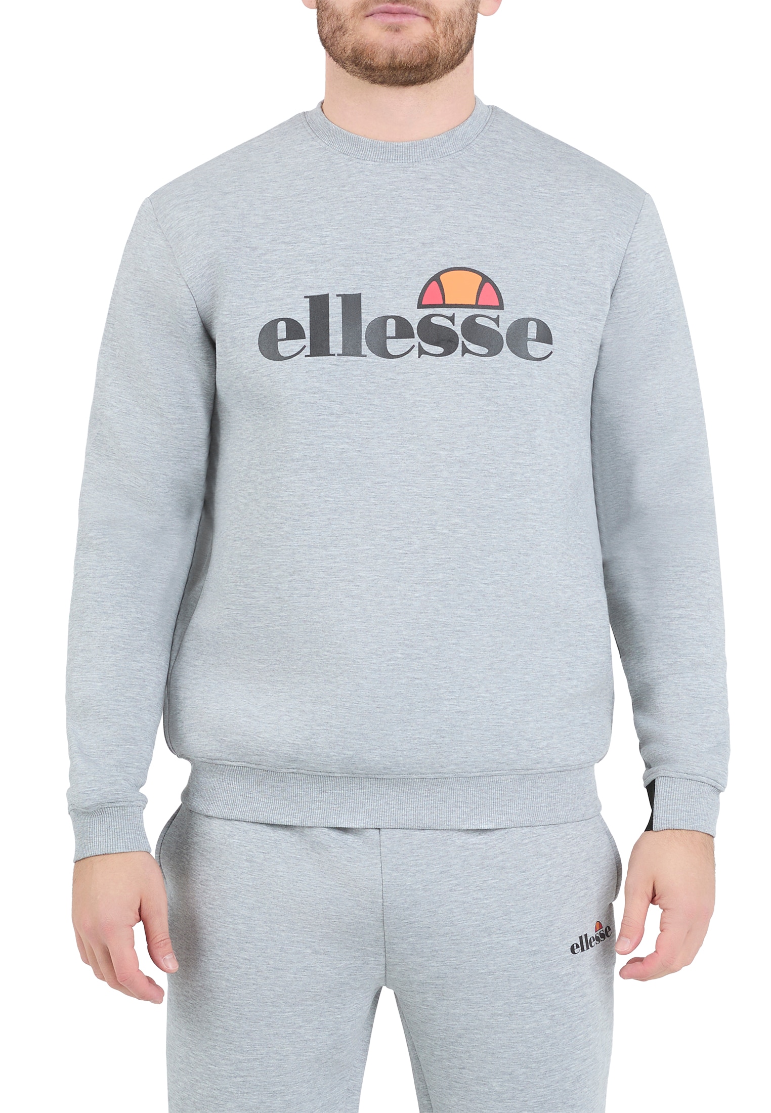 Ellesse Sweatshirt "CORVARO SWEATSHIRT", Langarm-Design, aus Polyester, Viskose und Elasthan
