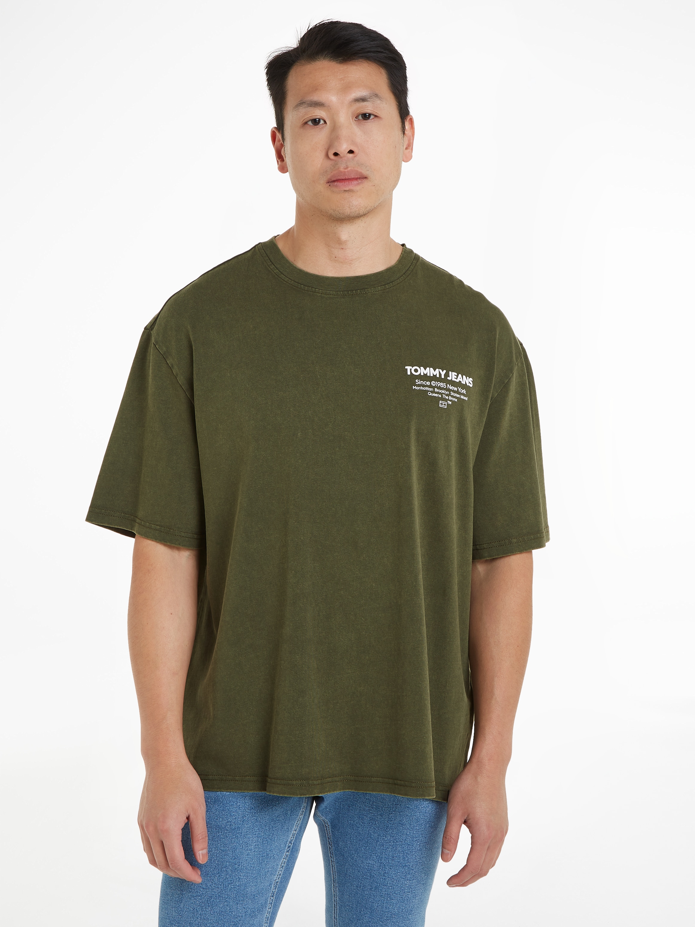 Tommy Jeans T-Shirt »TJM REG WASHED ESSENTIAL TJ TEE«, mit Rückenprint