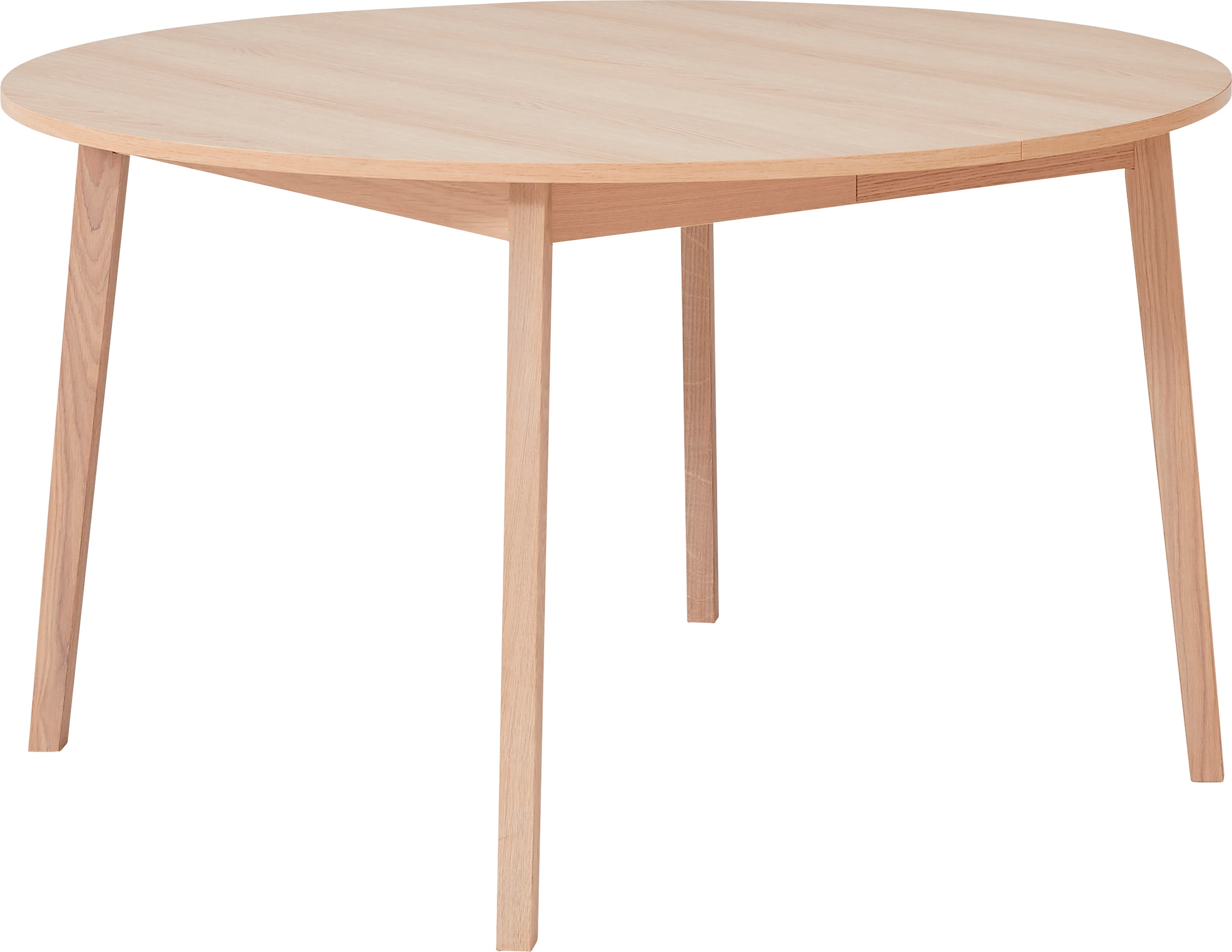 Hammel Furniture Esstisch »Basic Single, ausziehbar, inklusive 2 Einlegeplatten«, Ø130/228 cm, Melamin / Massivholz, stabiler dänische Design Tisch